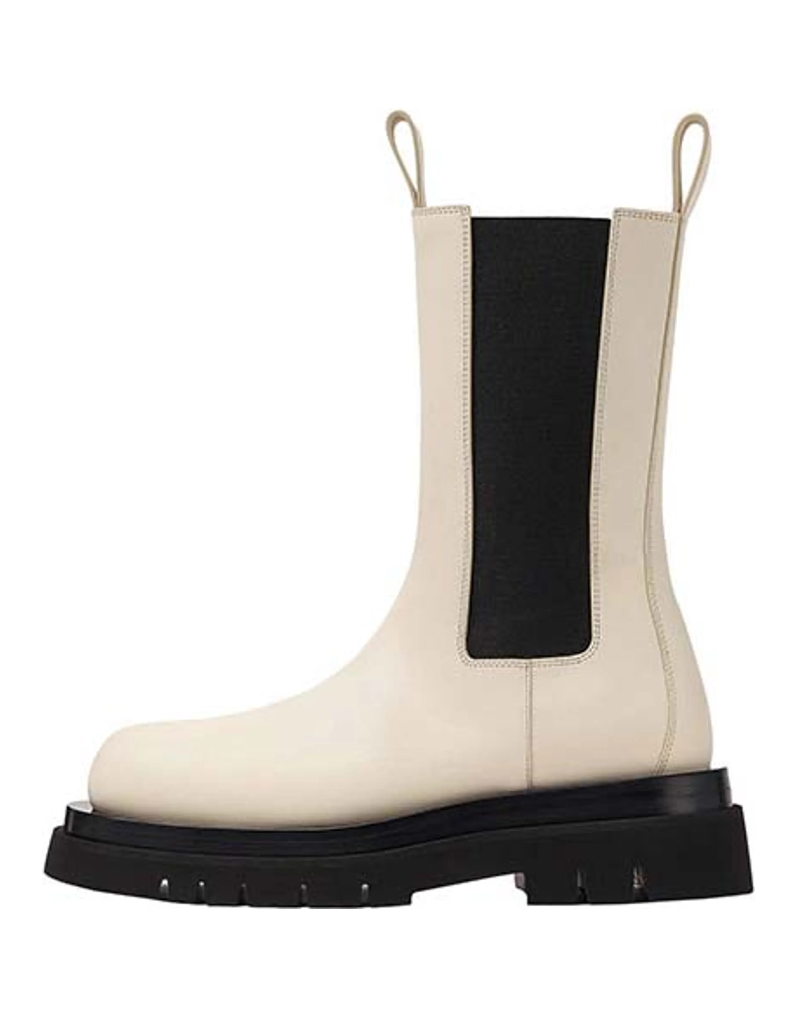 Bottega Veneta Tire Chelsea Boots Women's Milk White/Black