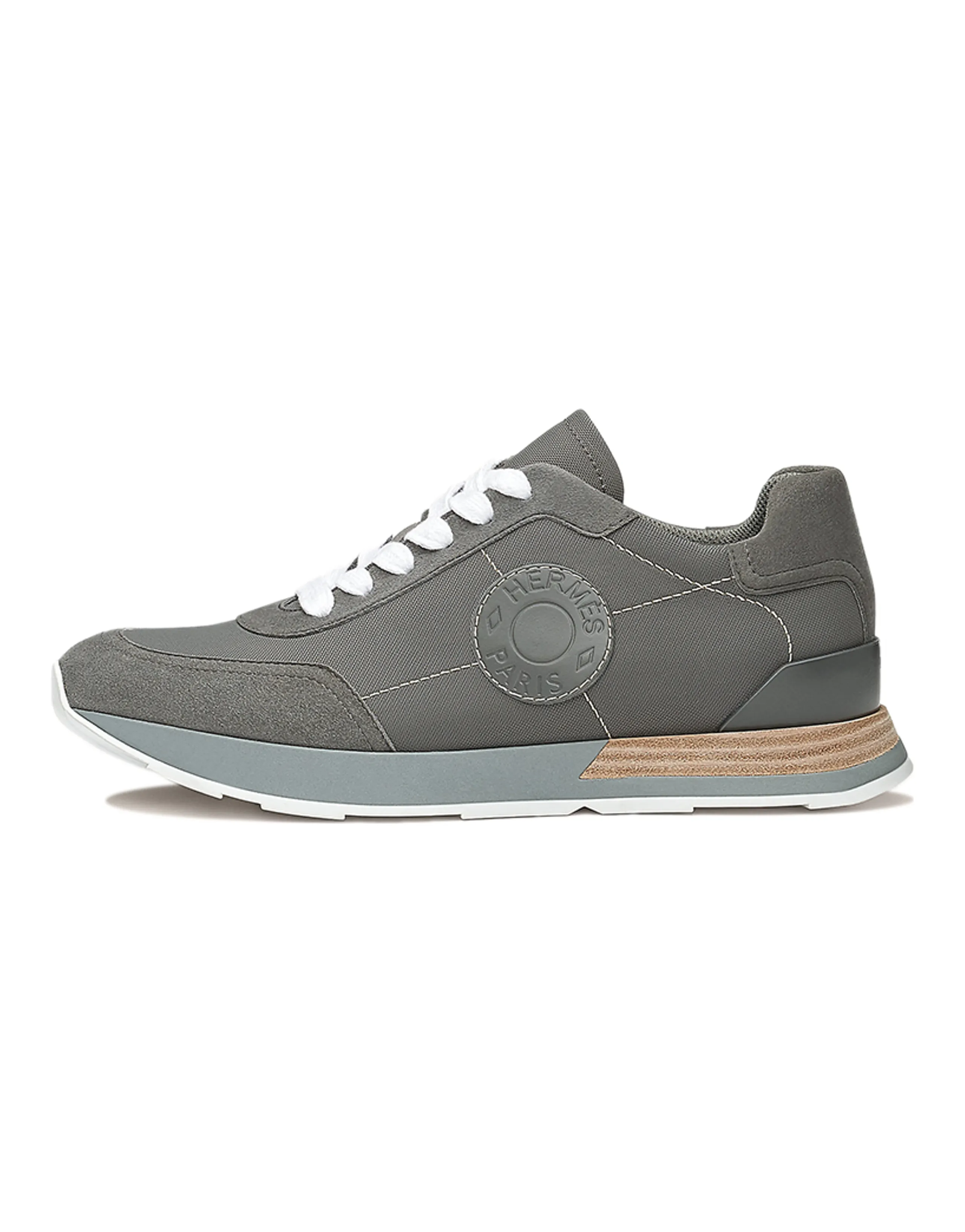 HERMES Drive Casual Shoes Women's Low-Top Gray