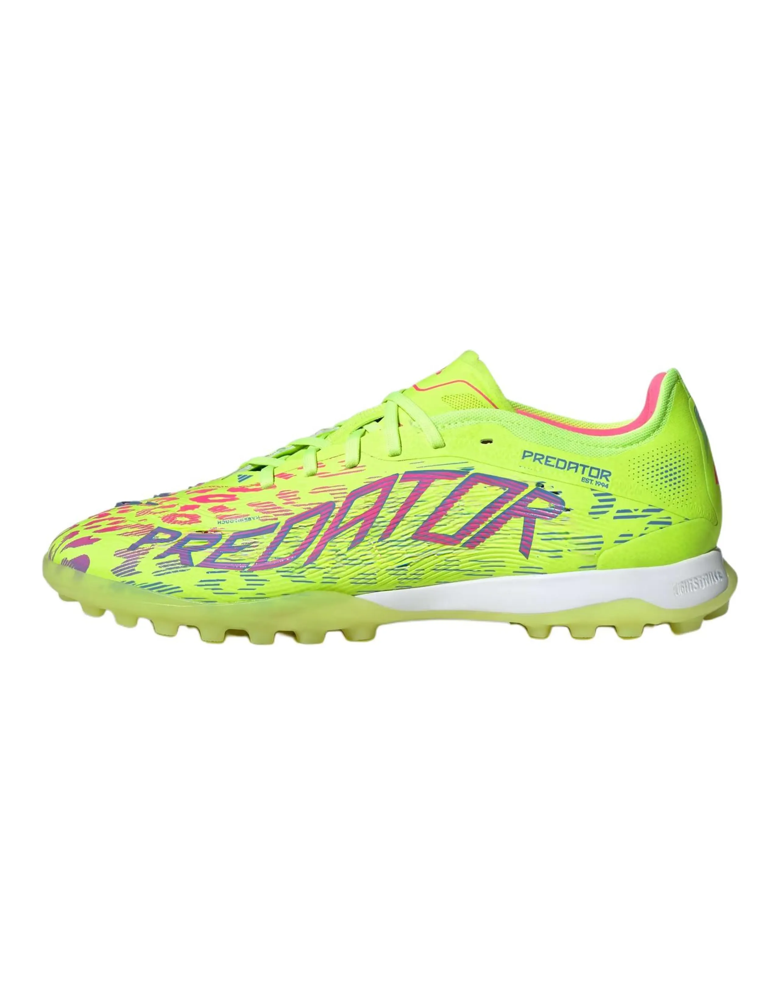 adidas PREDATOR PRO Comfort Durable TF (Rubber Turf) Slip-Resistant Wear-Resistant Soccer Cleats Unisex Lemon Yellow