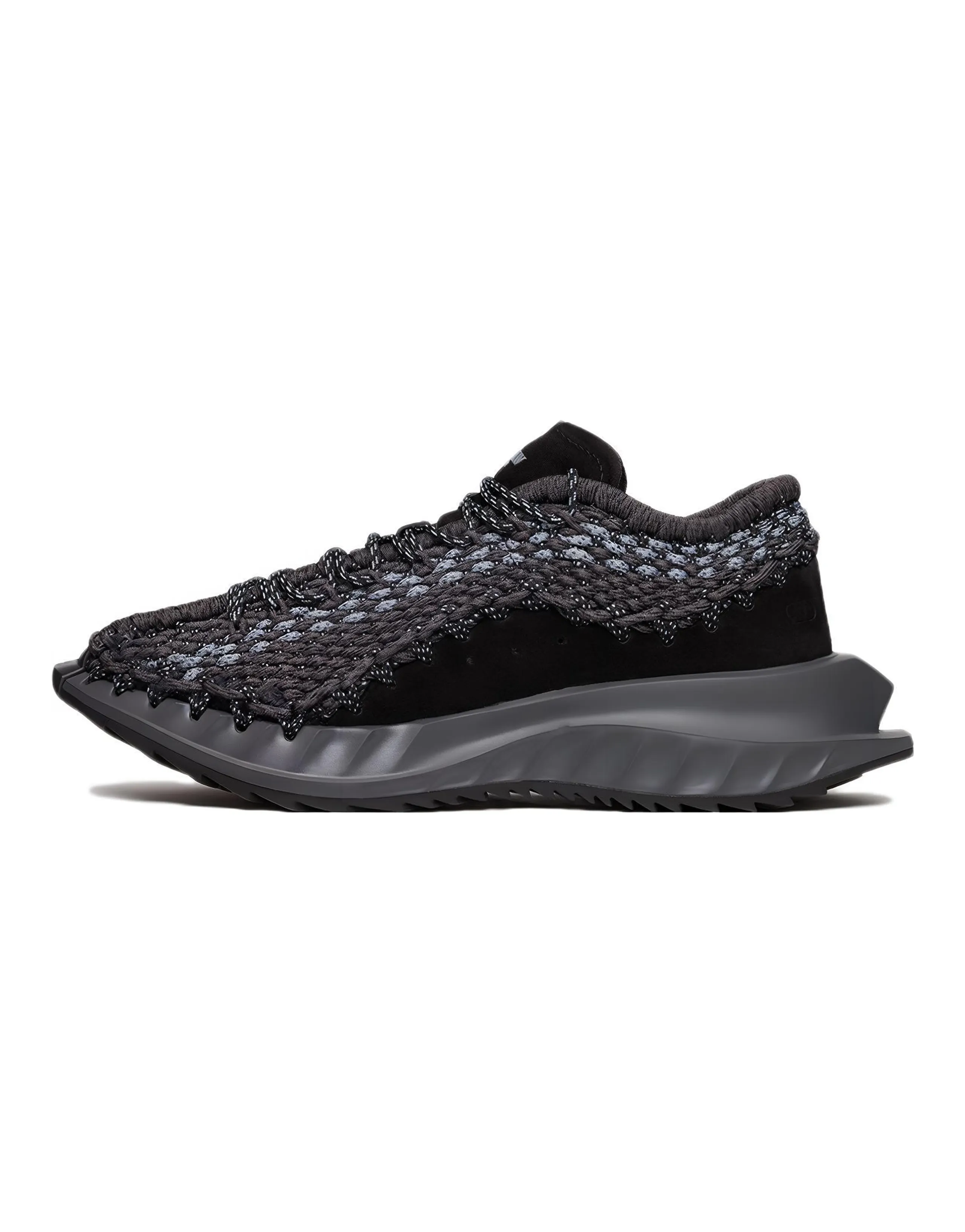 Valentino Crochet Sneakers 'Black'