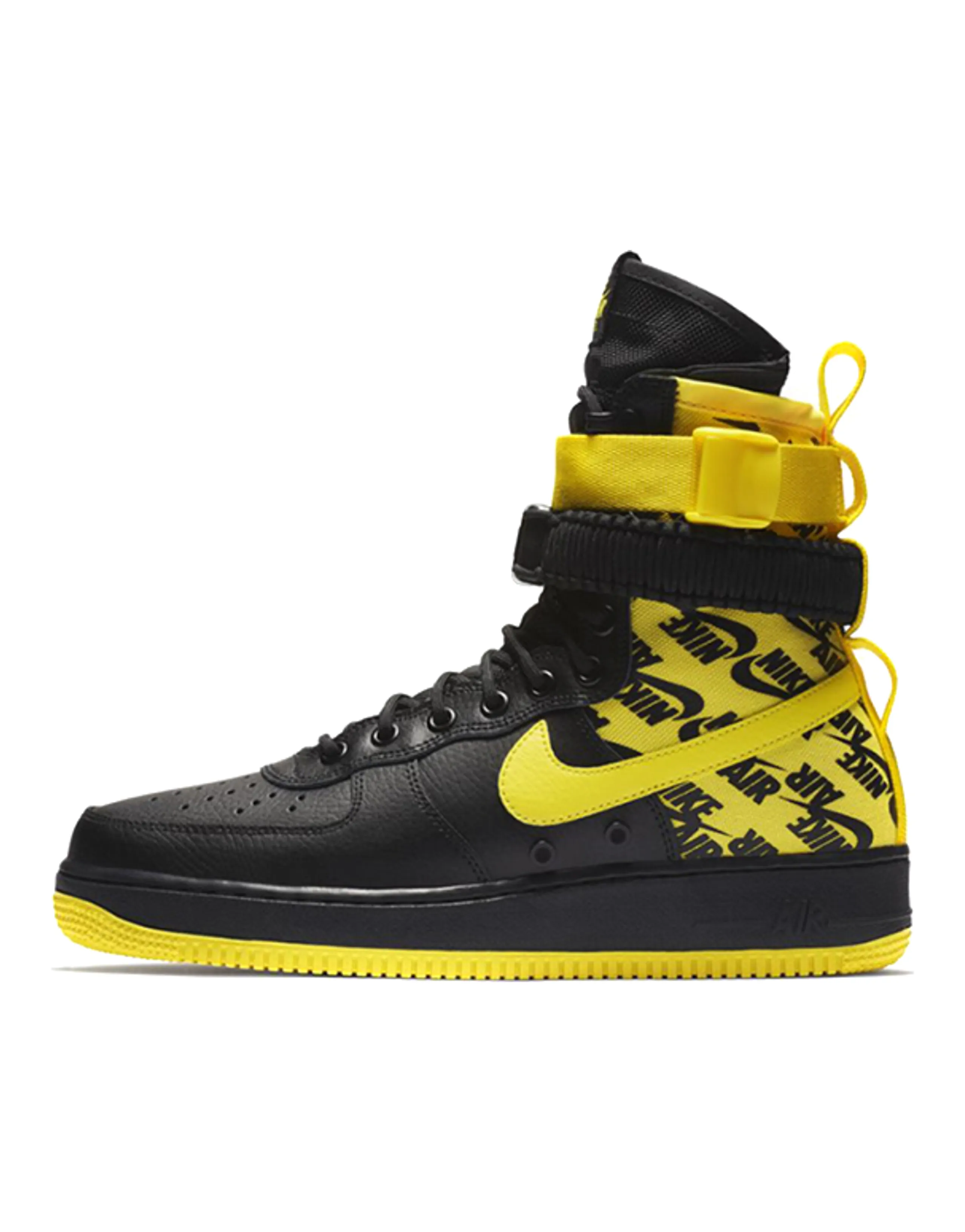 Nike Sf Air Force 1 High Black Dynamic Yellow