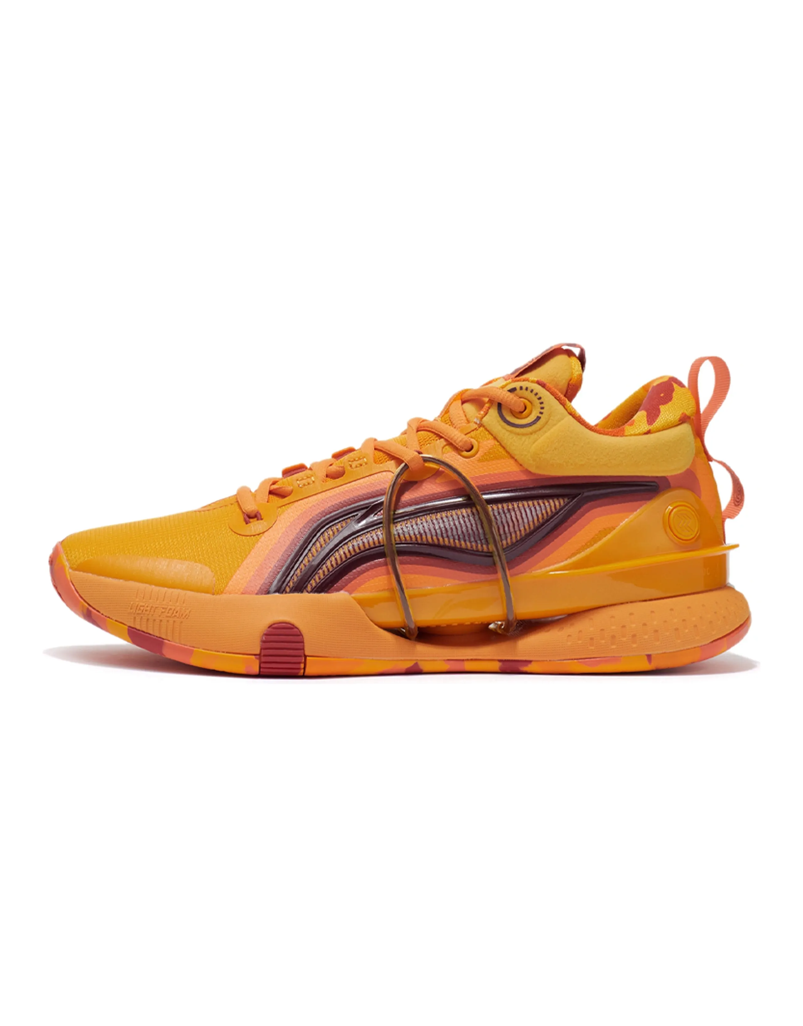 LINING Speed 8 Premium Basketball Shoes Men Low-Top Mango Orange Yellow