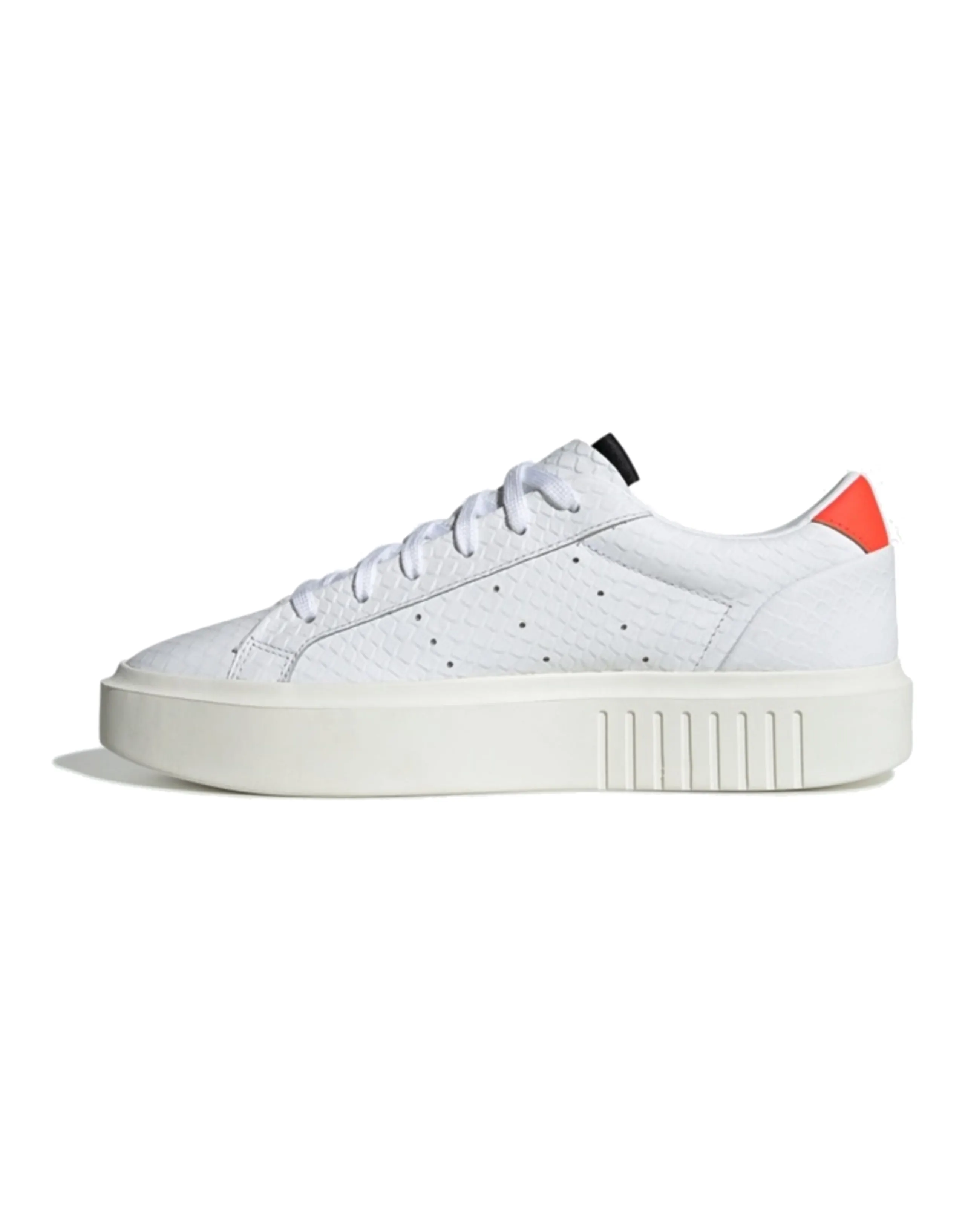 Adidas Originals Sleek Super White Croc Solar Red Women's