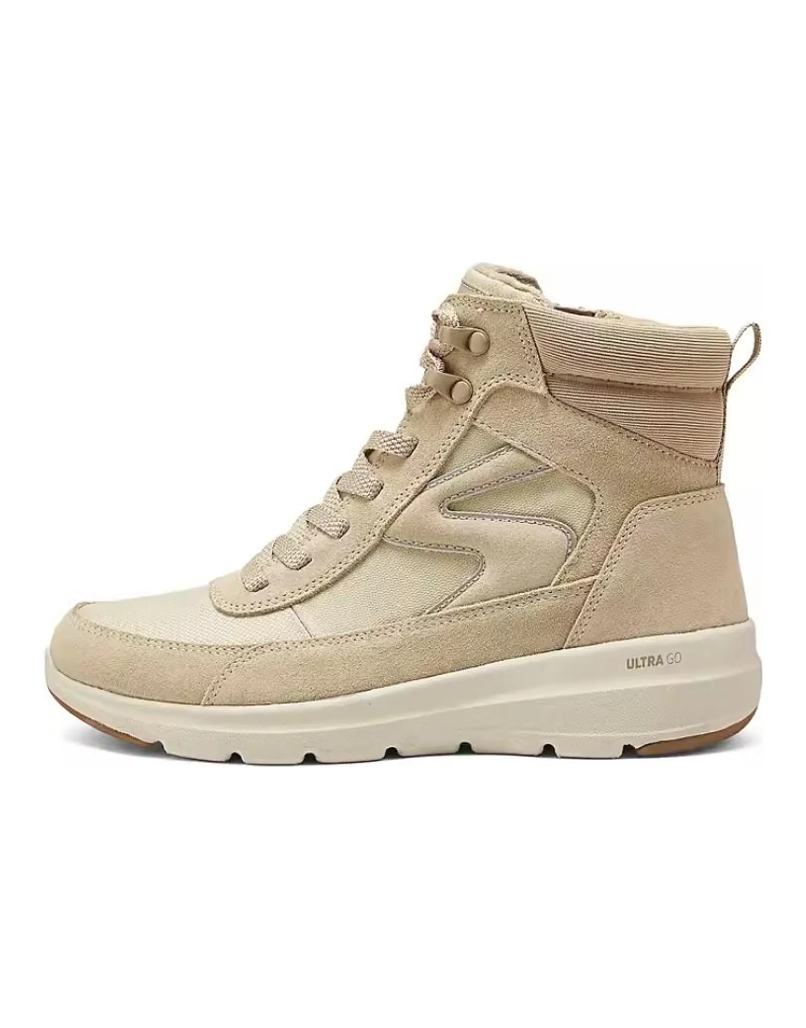 Skechers Warm And Water-Resistant Short Snow Boots Women's Khaki