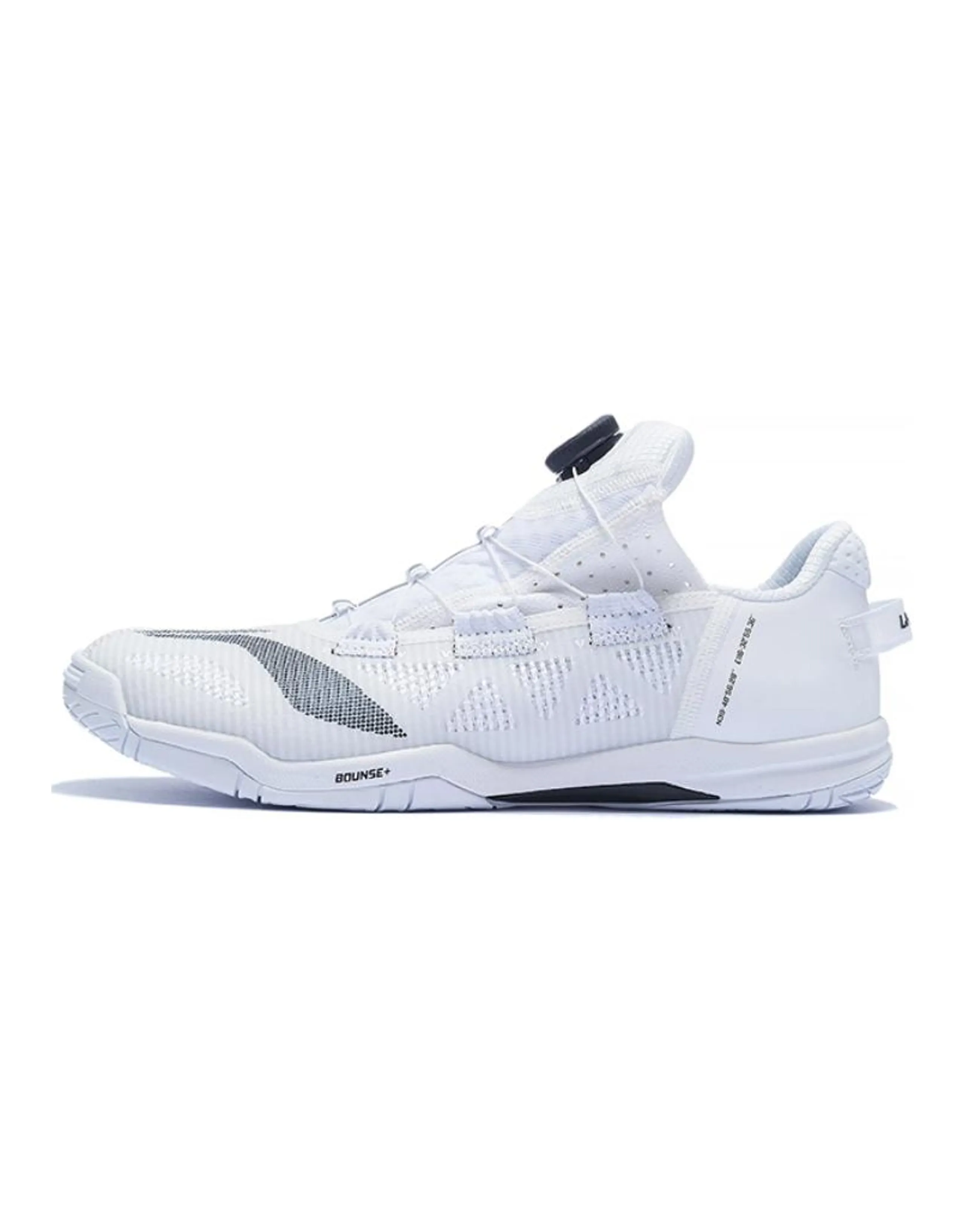 LiNing Mage Cushioning, Slip Resistant, And Abrasion Resistant Functionality Low Top Unisex White Black