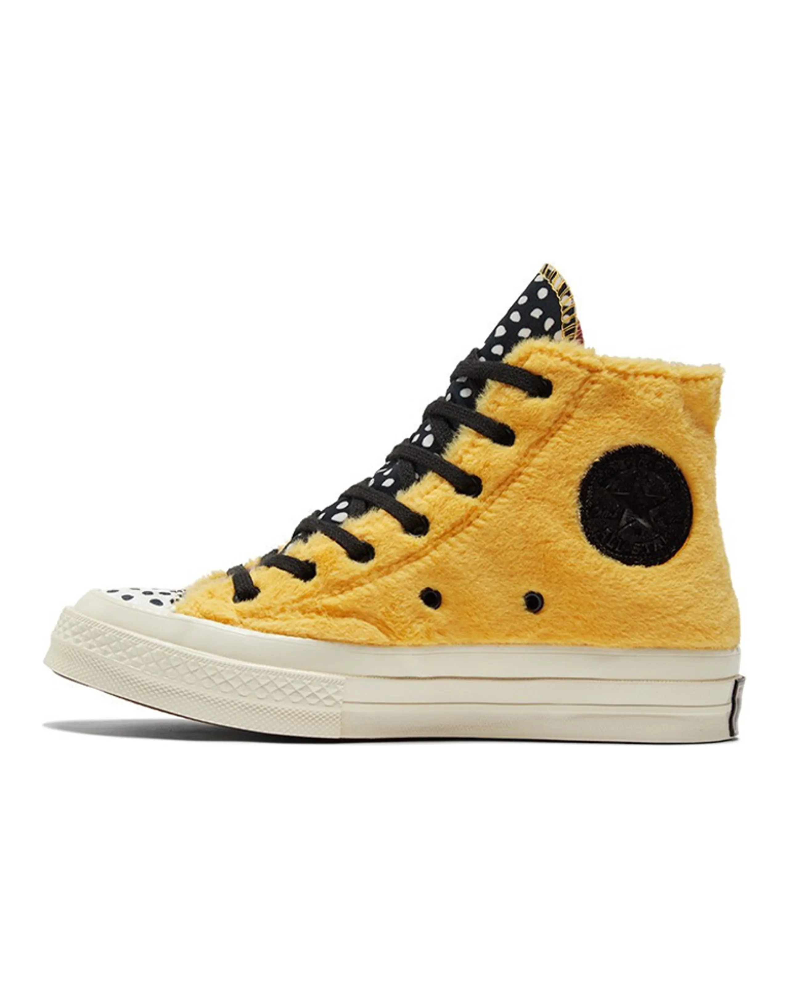 Converse Chuck Taylor All Star 70 Hi Fleece Citron Zest Polka Dot Women's