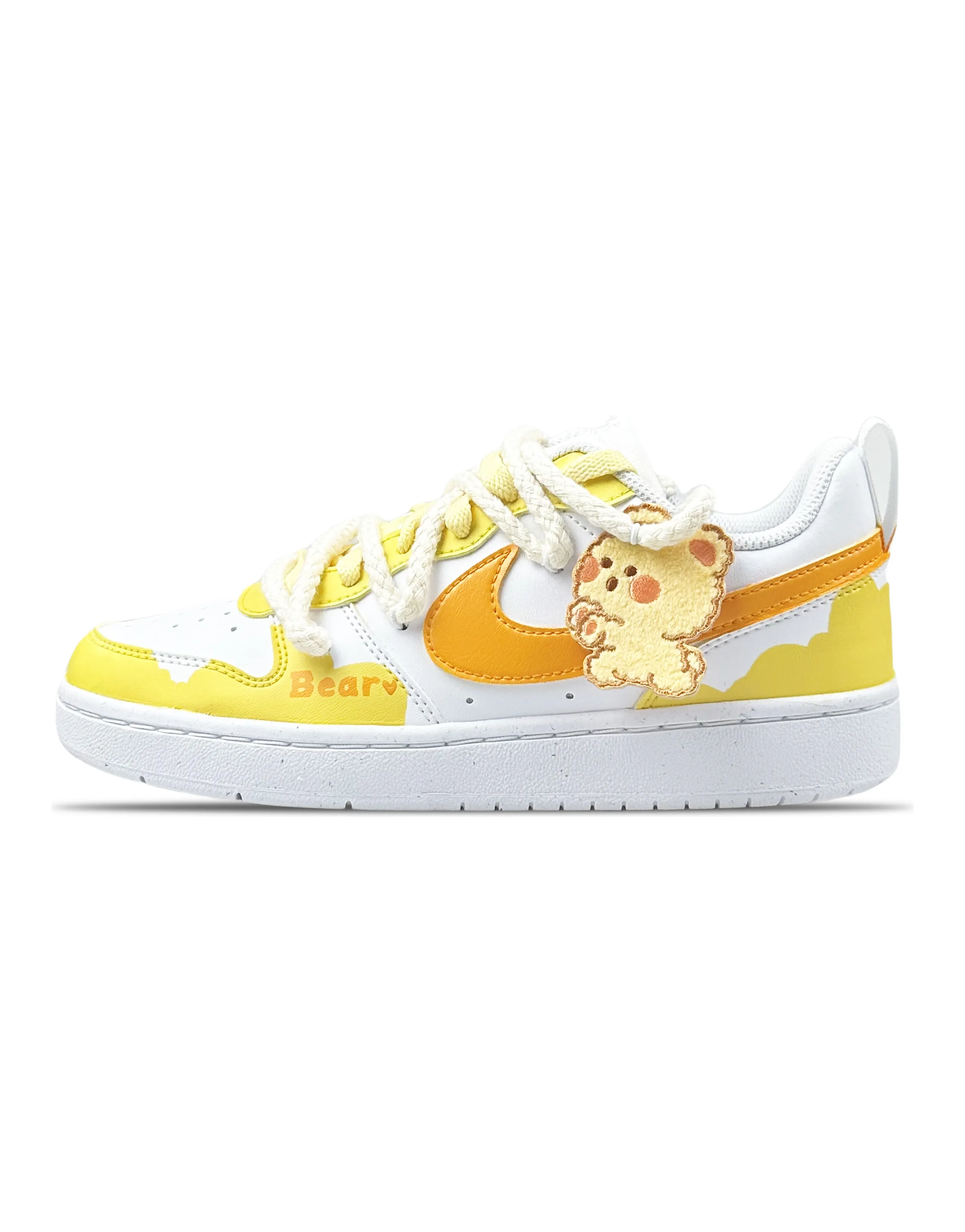 Nike Court Borough Skateboard Shoes Women's Low-Top Orange