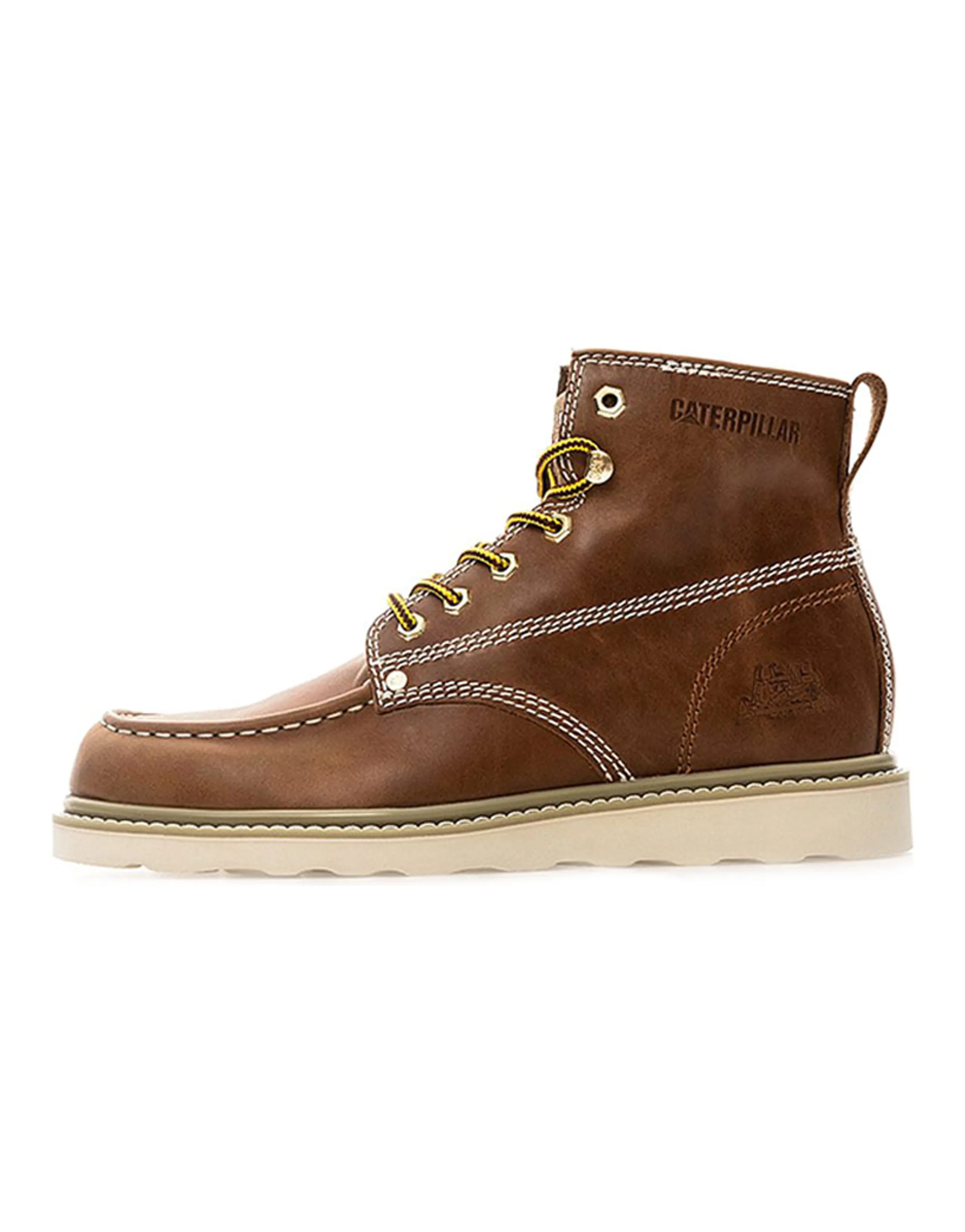 CAT Outdoor Boots Men Brown Yellow