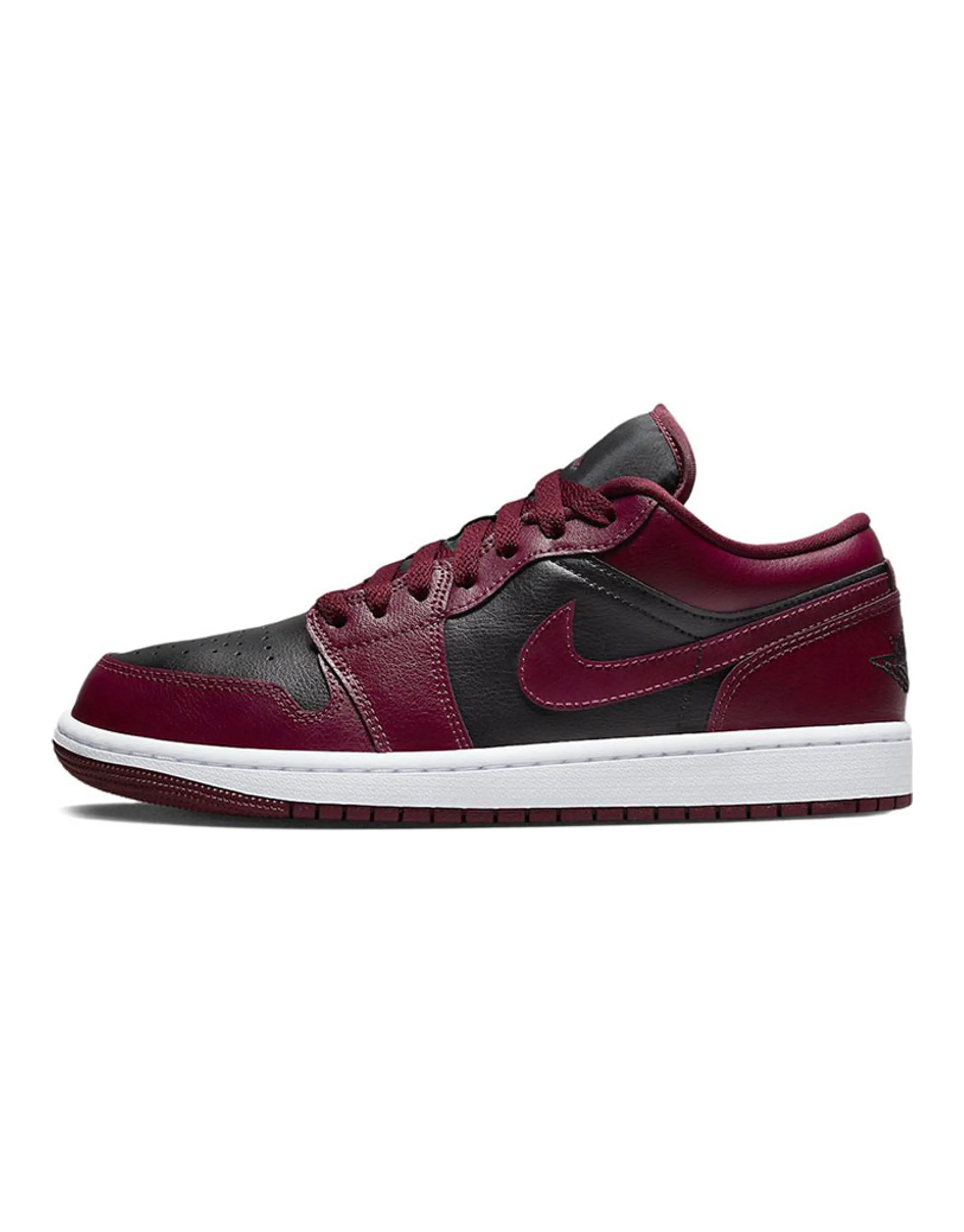 JORDAN 1 Low Black Dark Beetroot Women's