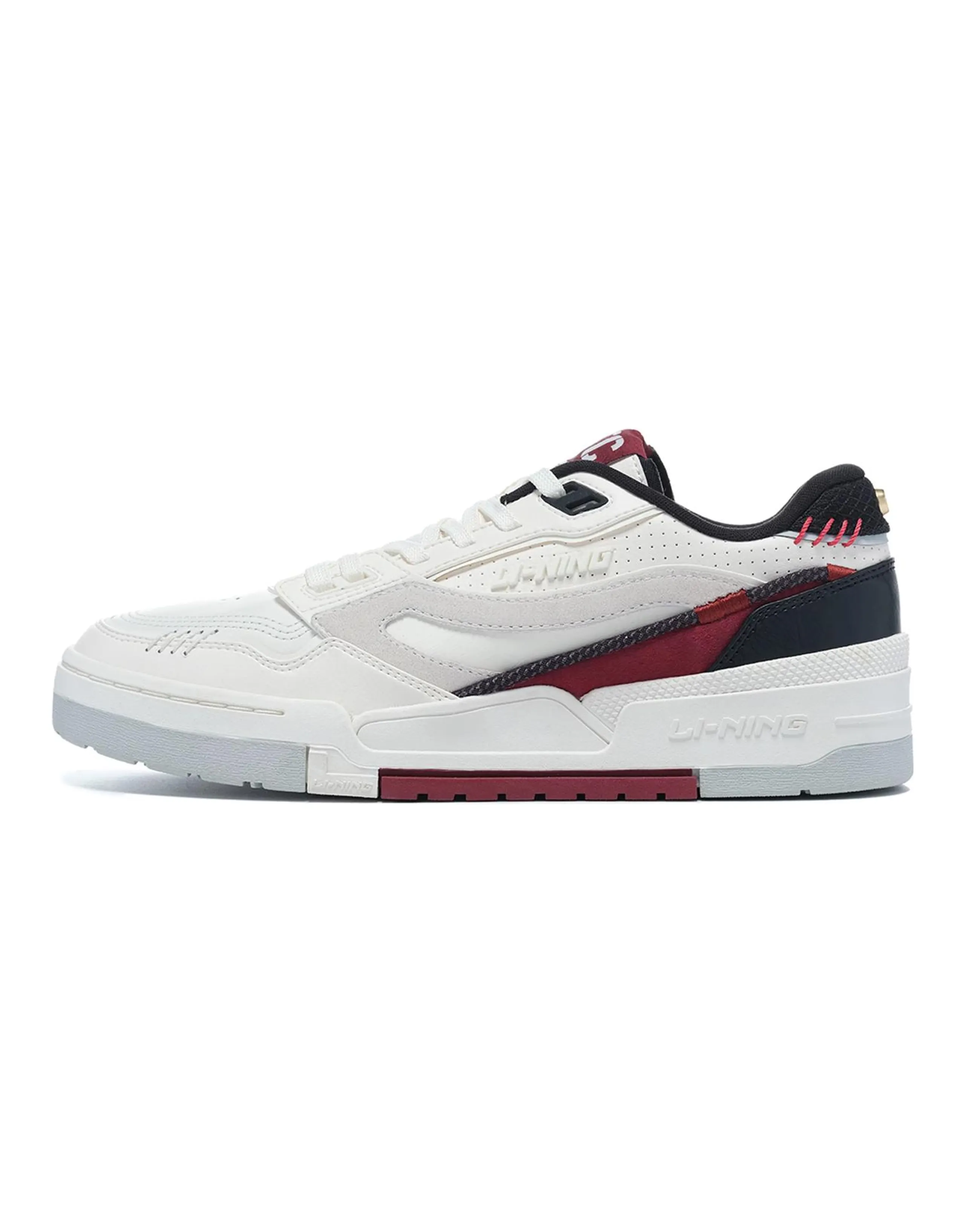 LiNing 001 BTC Btc Prm Durable Breathable Low-Top Skateboard Shoes White Red