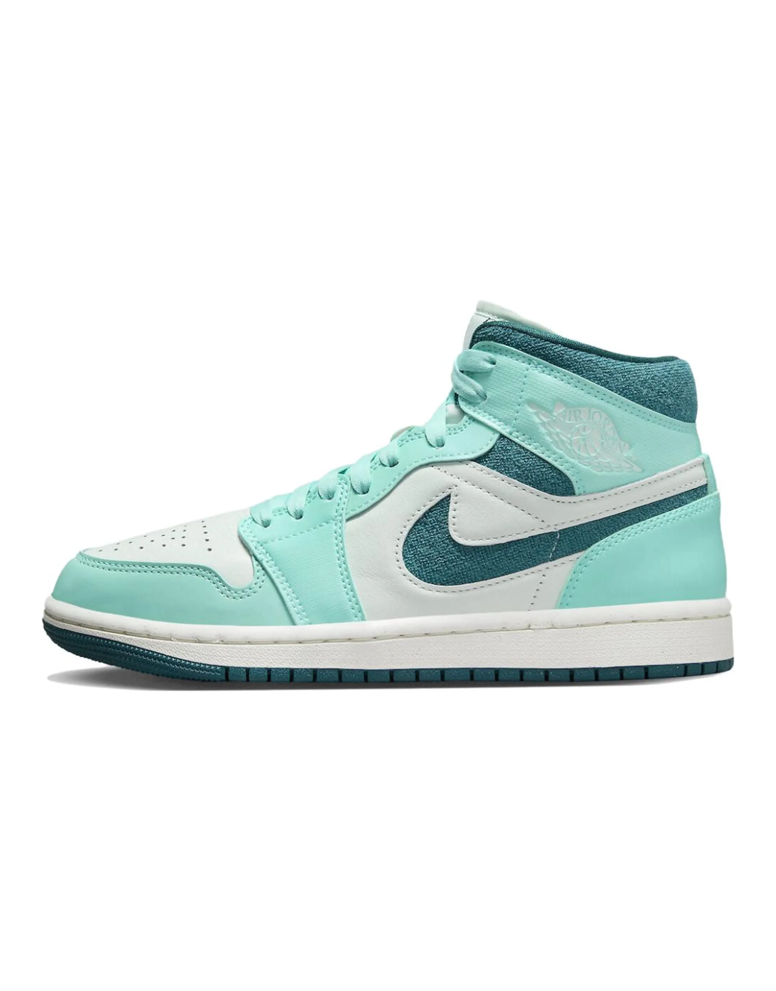 JORDAN 1 Mid Chenille Bleached Turquoise Women's