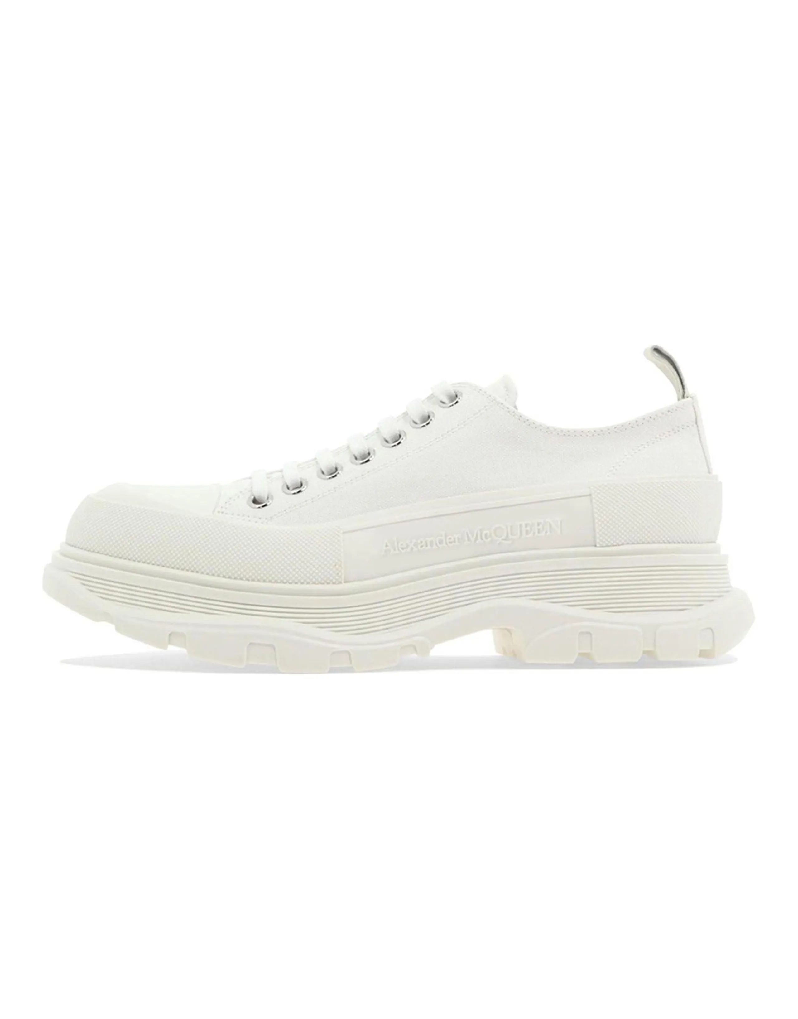 Alexander McQueen Tread Slick Low Lace Up Shoes 'White'