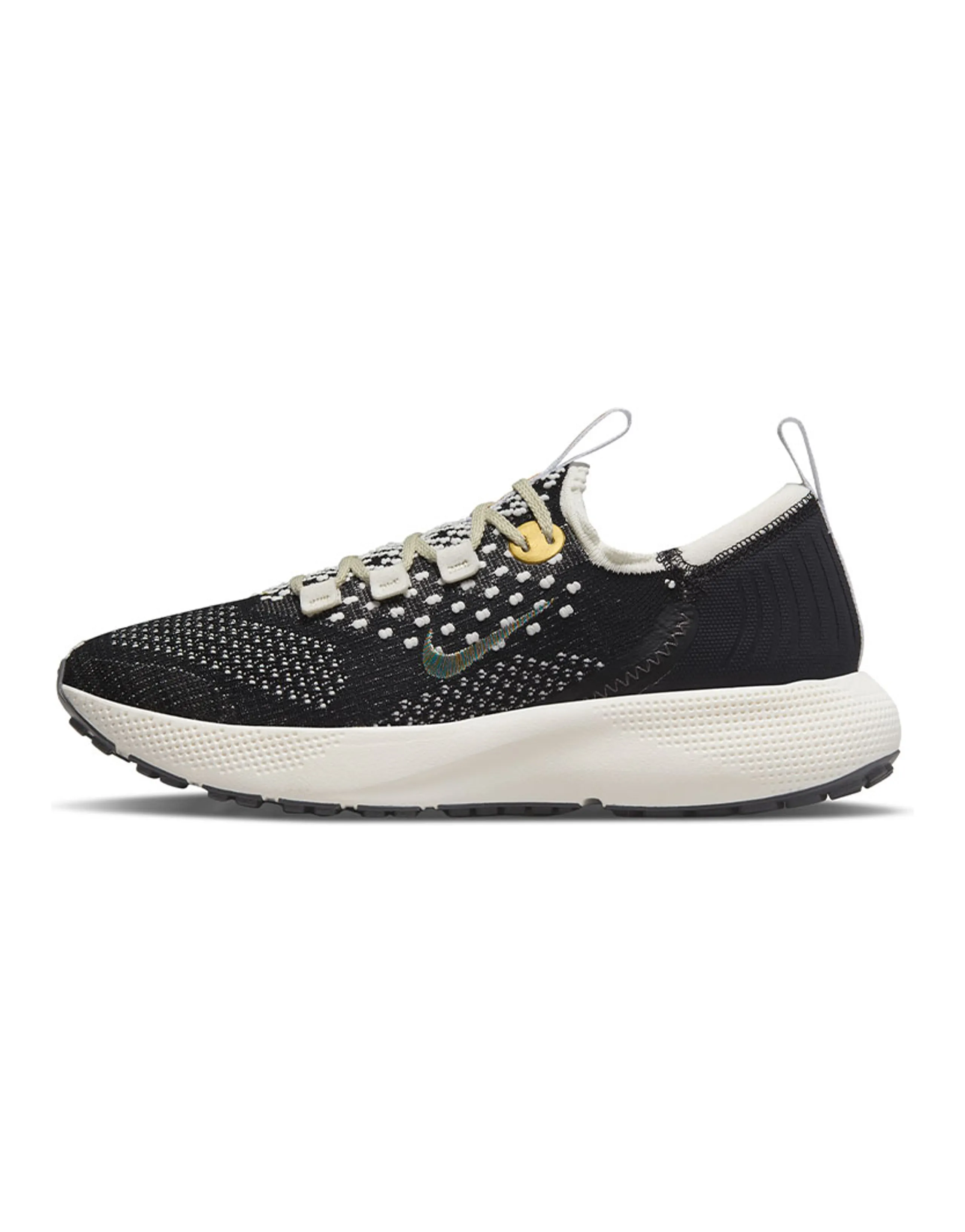 Nike React Escape Run Flyknit 'Black Metallic Vivid Gold' Women's