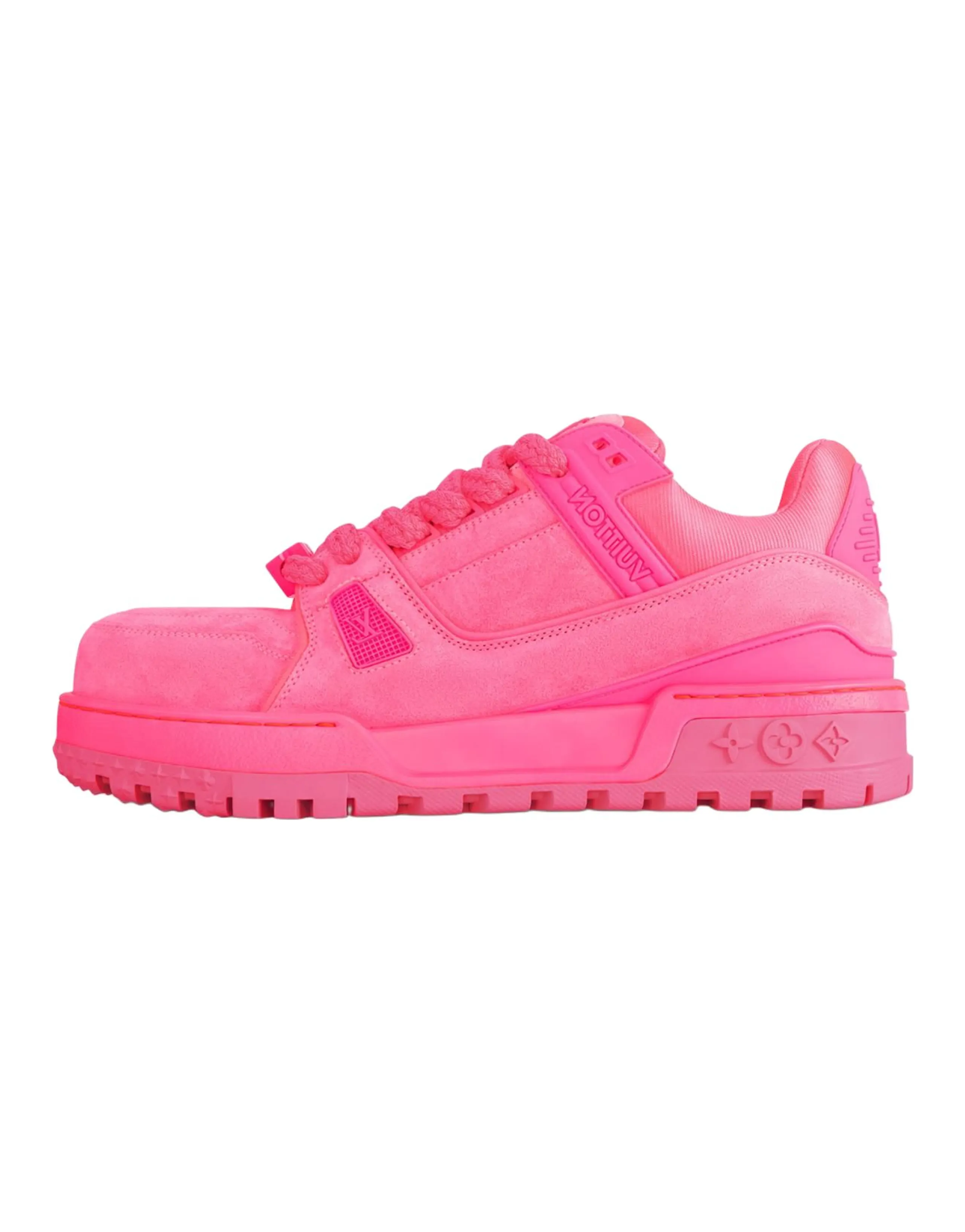 LOUIS VUITTON Trainer Maxi Low-Top Skateboard Shoes Unisex Pink