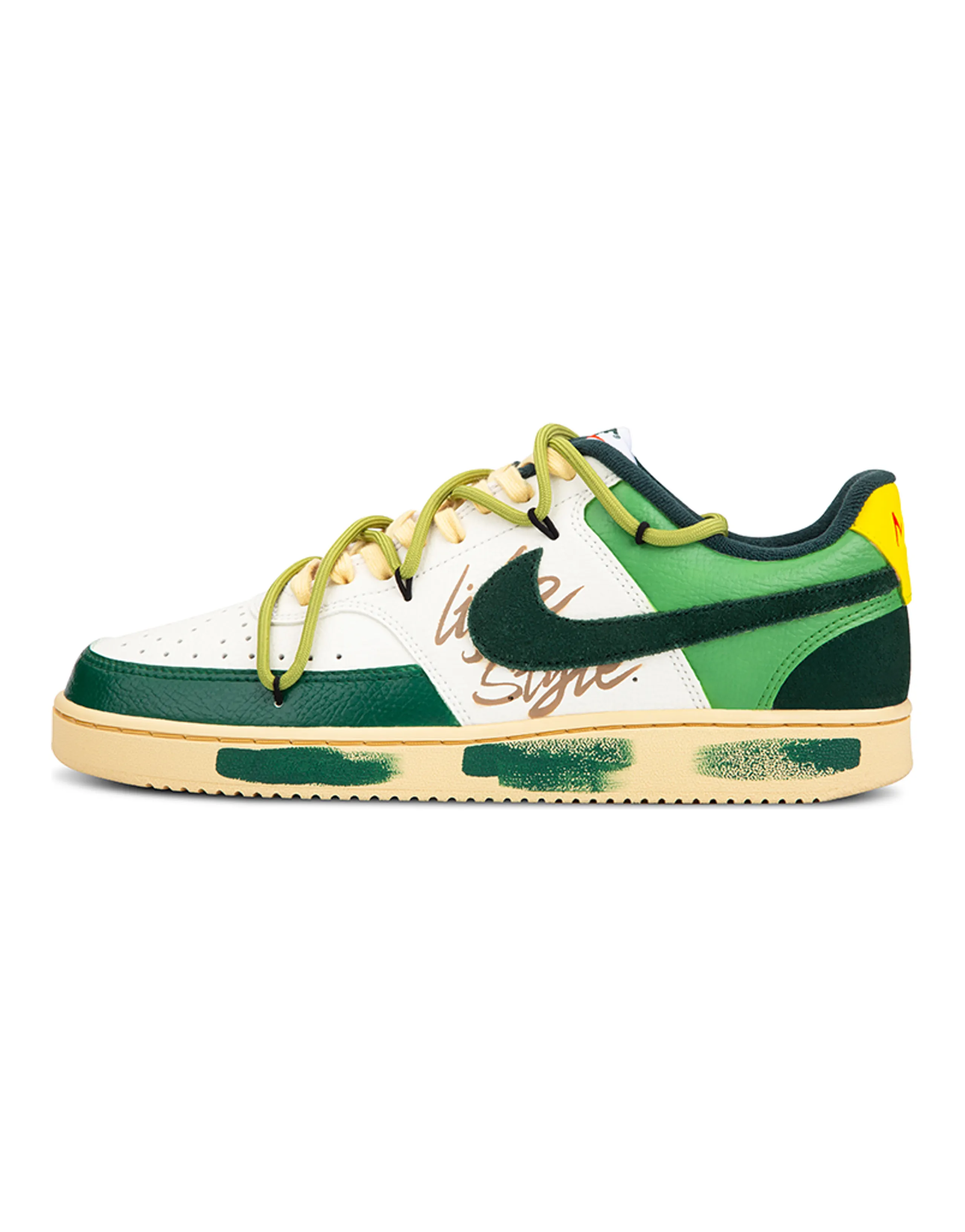 Nike Court Vision Low Sail Pro Green Opti Yellow