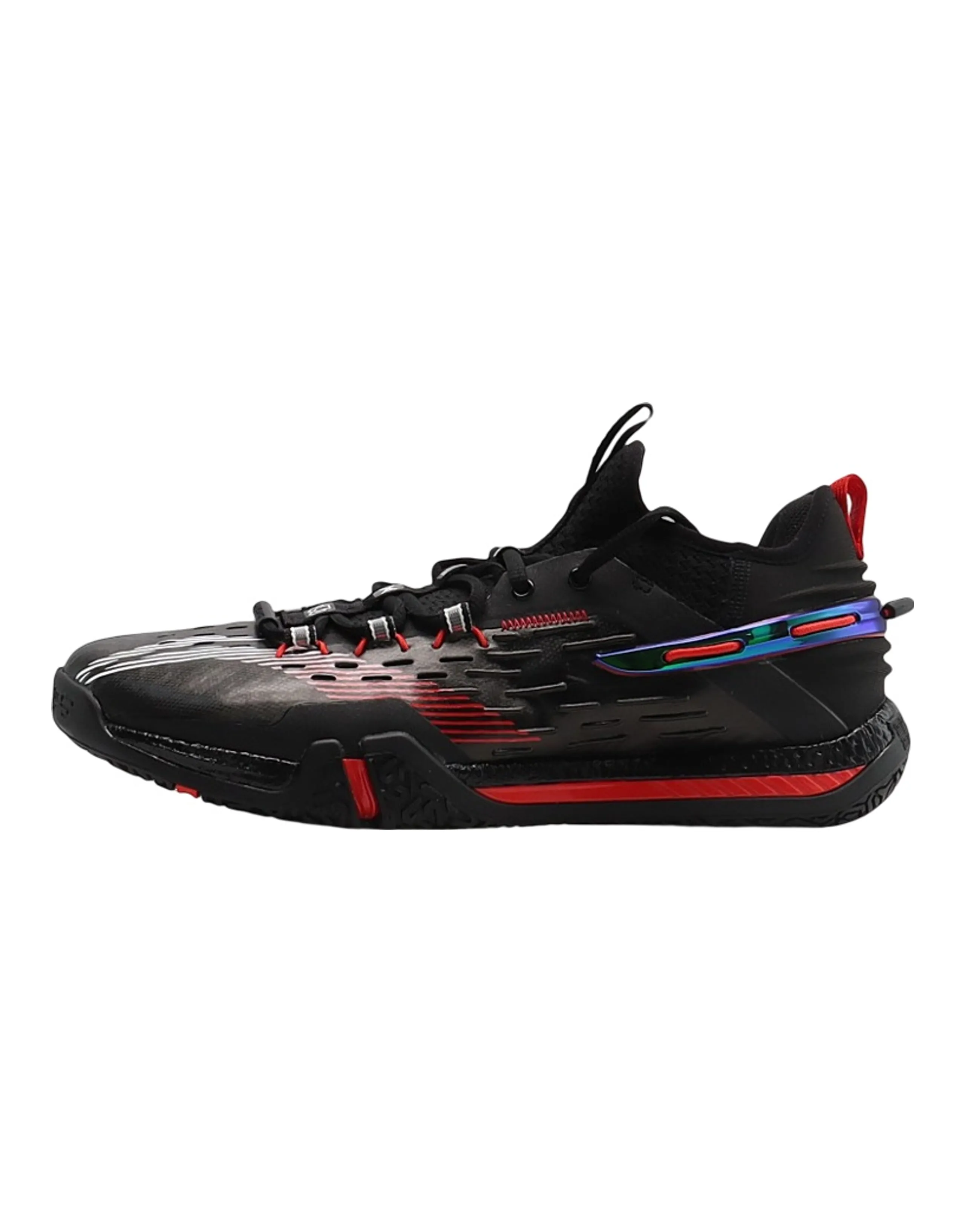 LiNing Saga Pro Cushioning Anti Slip And Wear Resistant Coverage Support Low Top Badminton Shoes Unisex Black