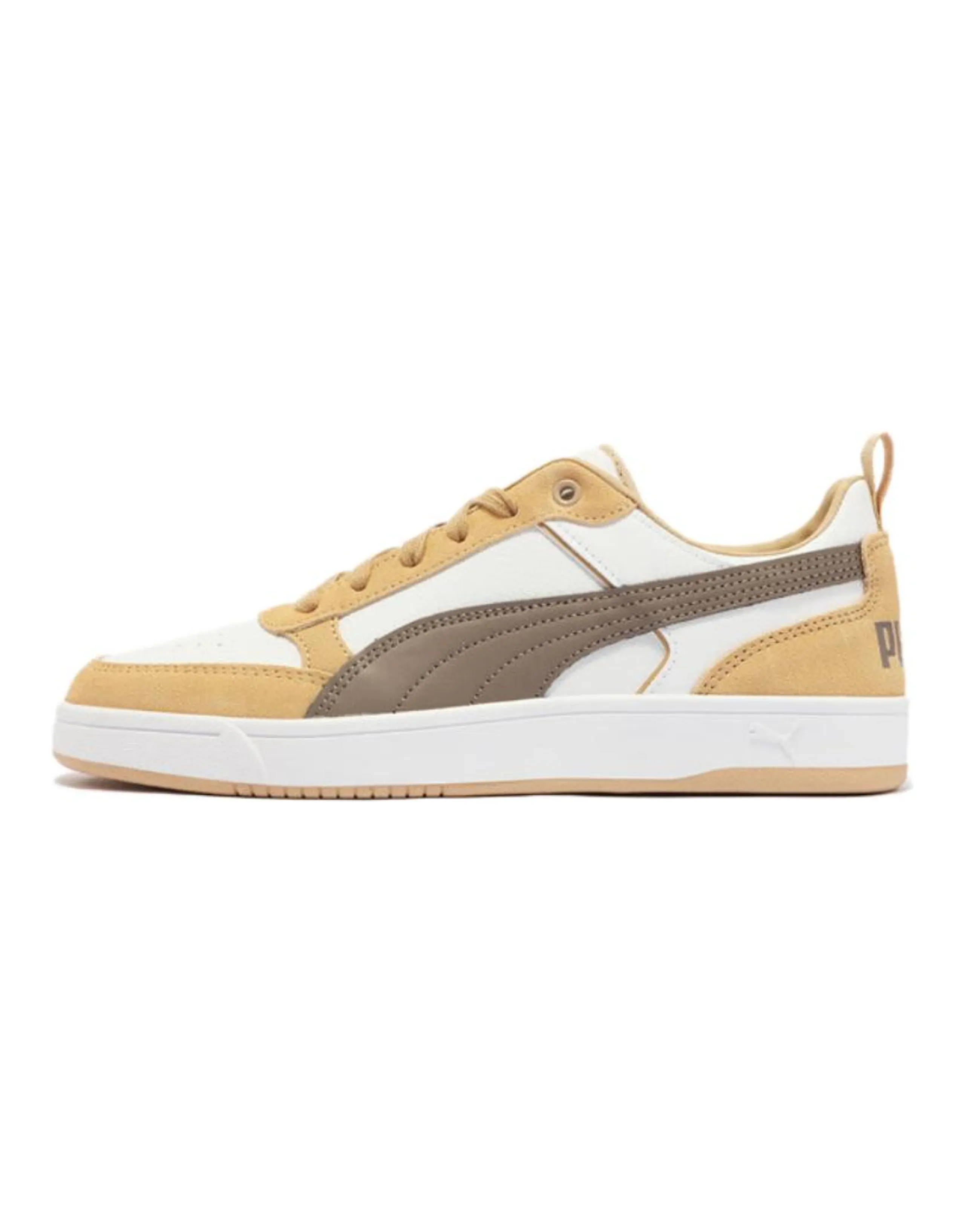 PUMA DRIBBLE Anti-Slip Wear-Resistant Low-Top Casual Shoes Unisex White/Tan