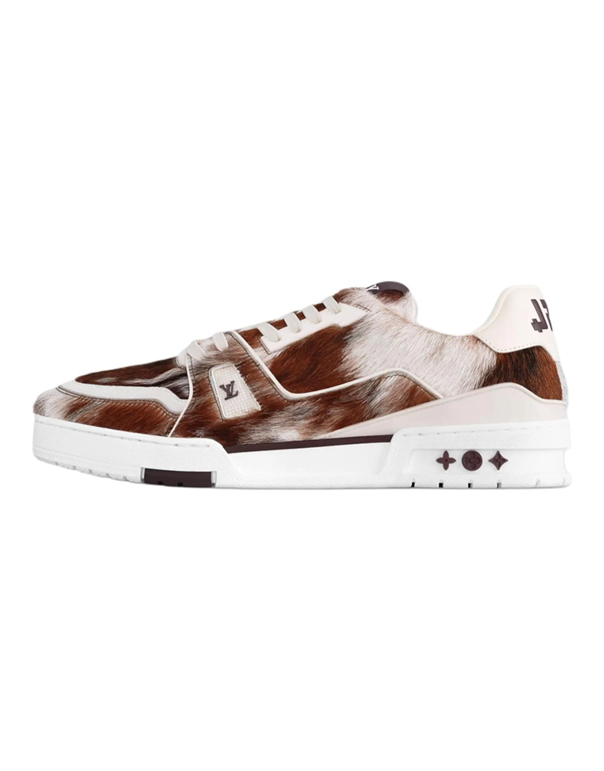 LOUIS VUITTON Trainer Low-Top Skateboard Shoes Unisex Brown