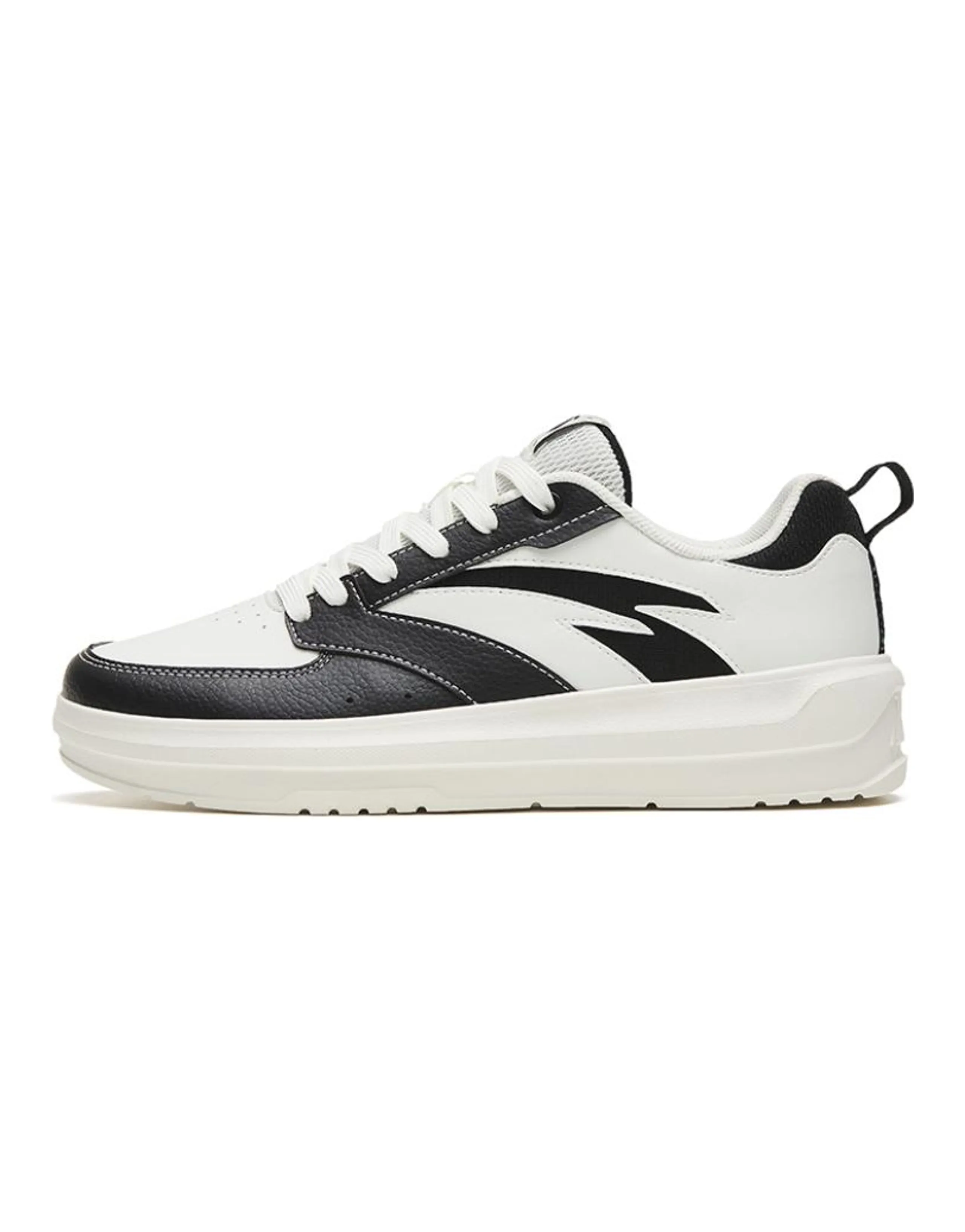 ANTA Skateboard Shoes Women's Low-Top White Black