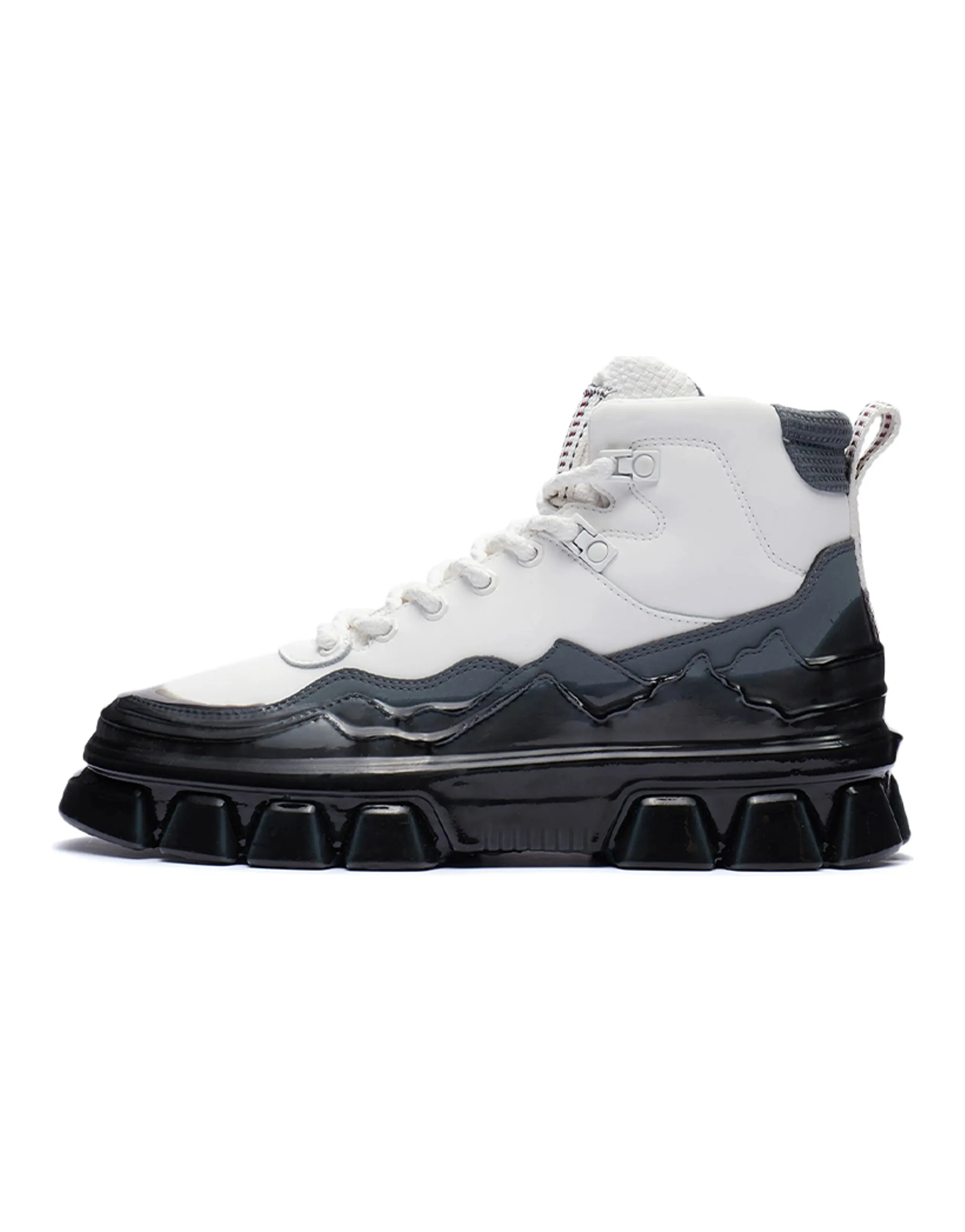 LiNing CF High-Top Skateboard Shoes Unisex Mist White