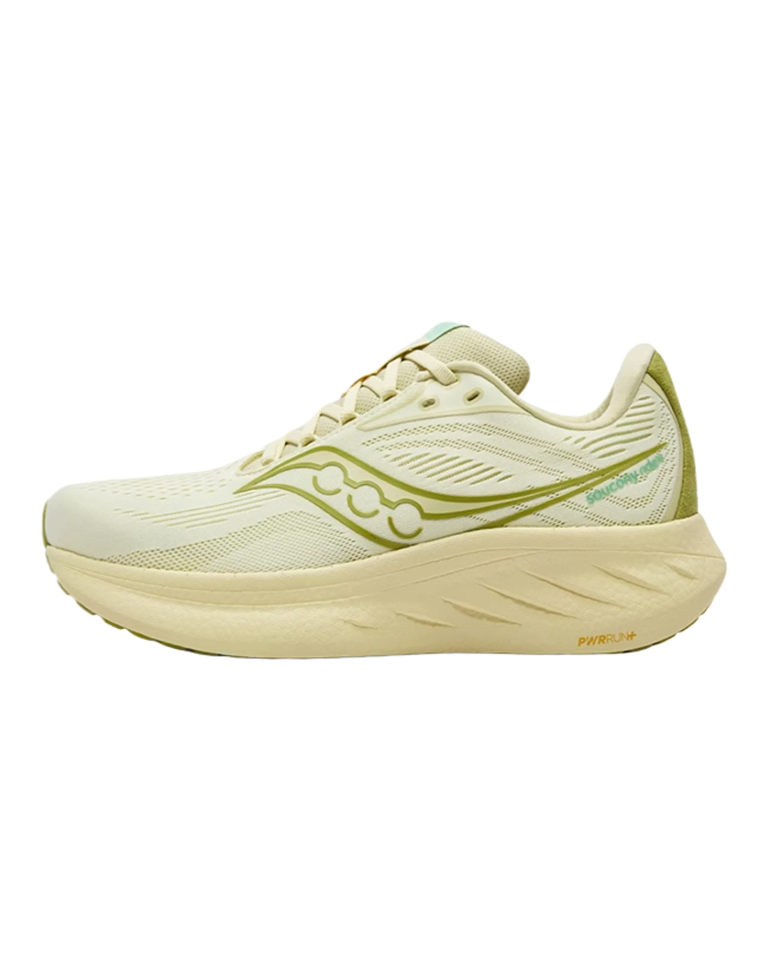 Saucony Ride 18 Fashion Comfortable Versatile Cushioned Low-Top Running Shoes Unisex Yellow-Green