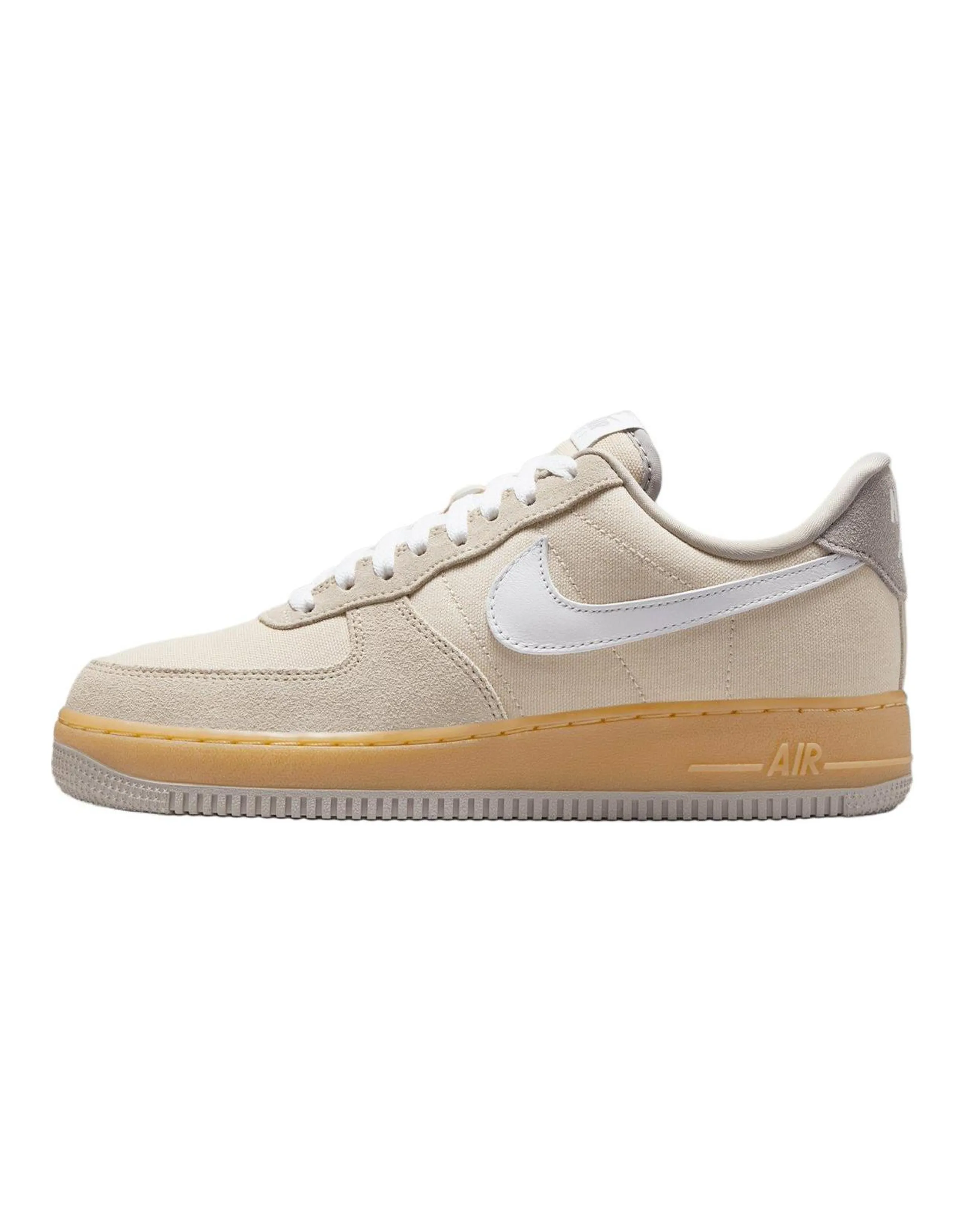 Nike Air Force 1 Low '07 Suede Canvas Khaki Women's