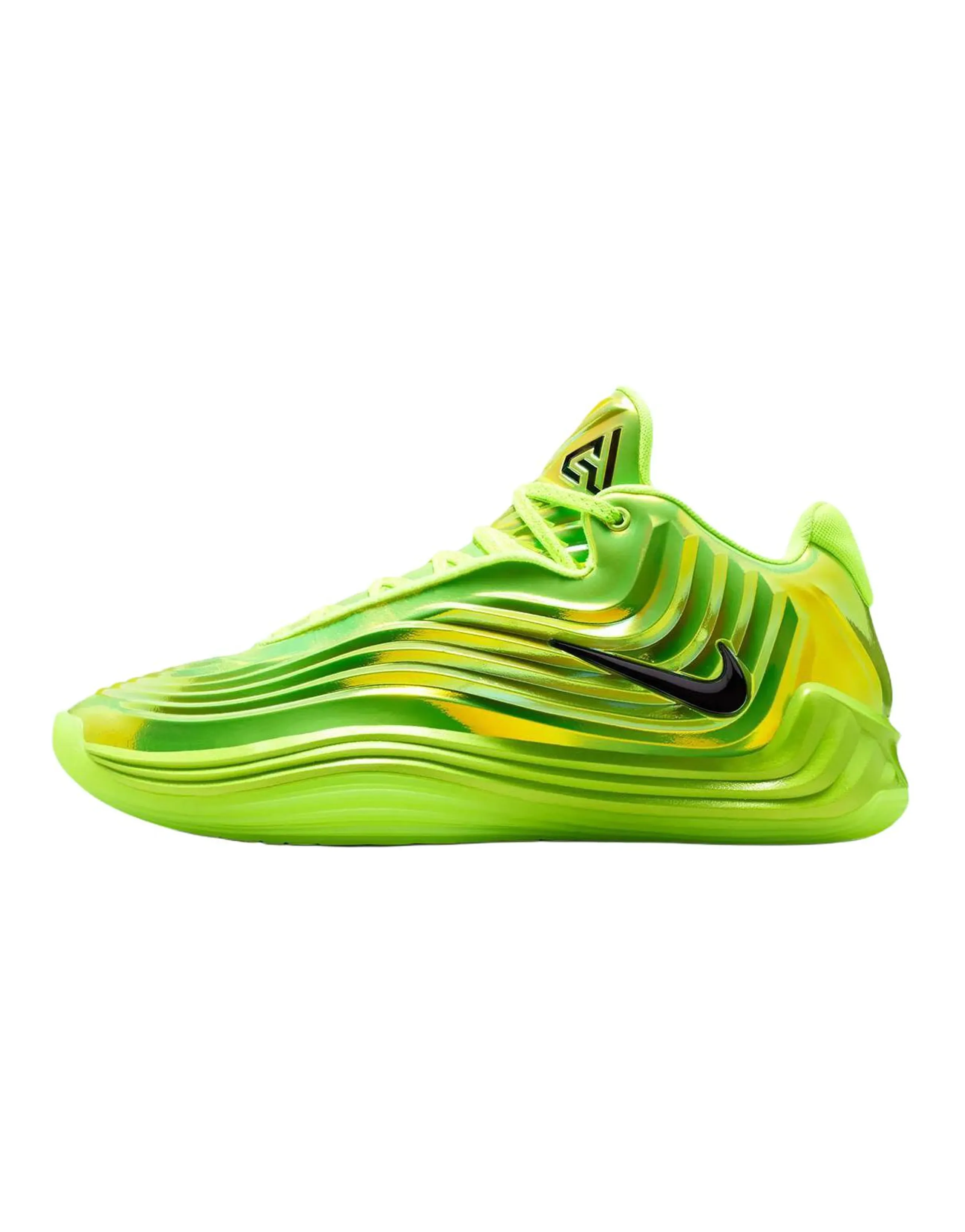 Nike Giannis Freak 7 "Warning Label" EP Comfortable Fit Responsive Traction Basketball Shoes Men's Fluorescent Green