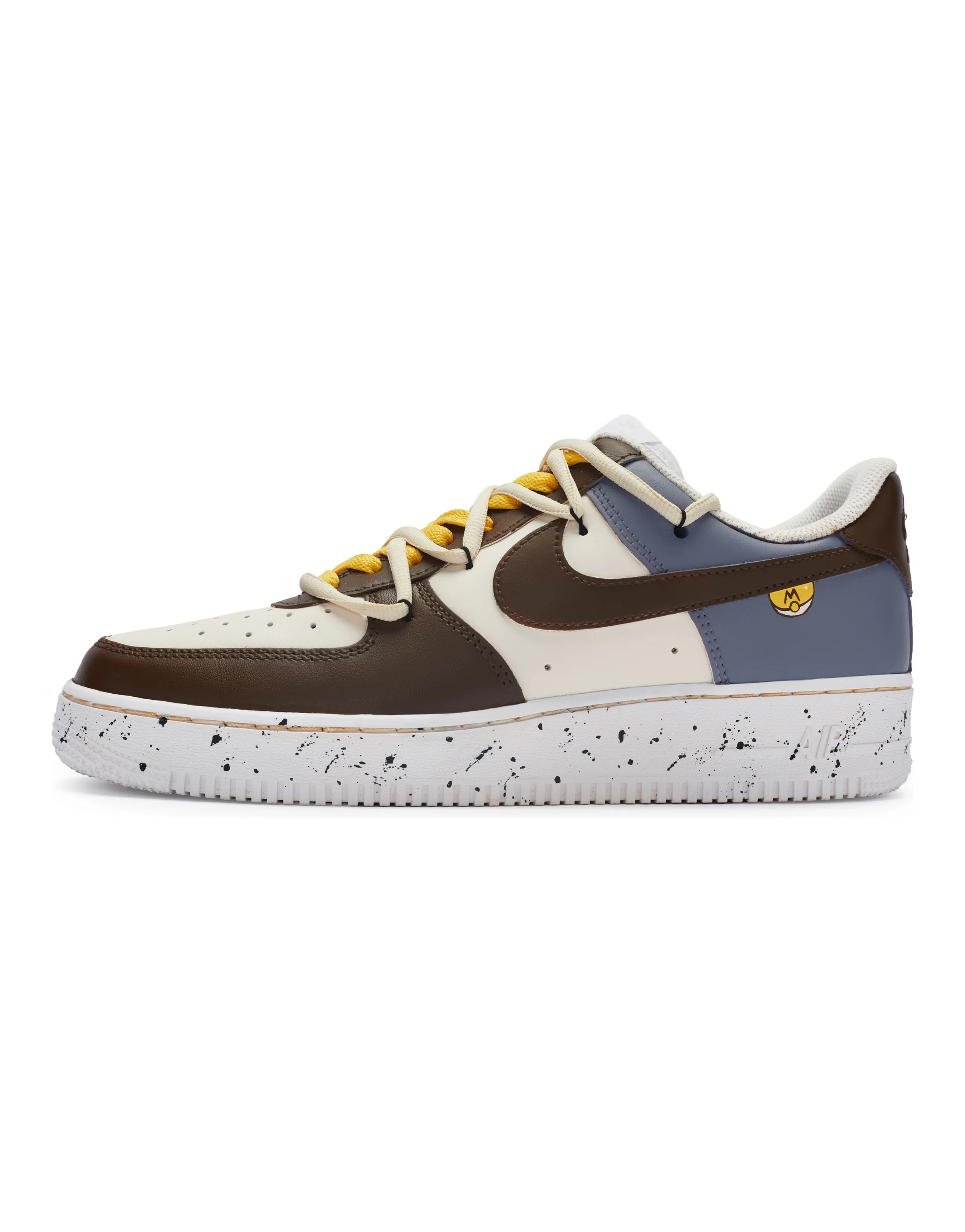 Nike Air Force 1 Skateboard Shoes Men Low-Top Gray Brown