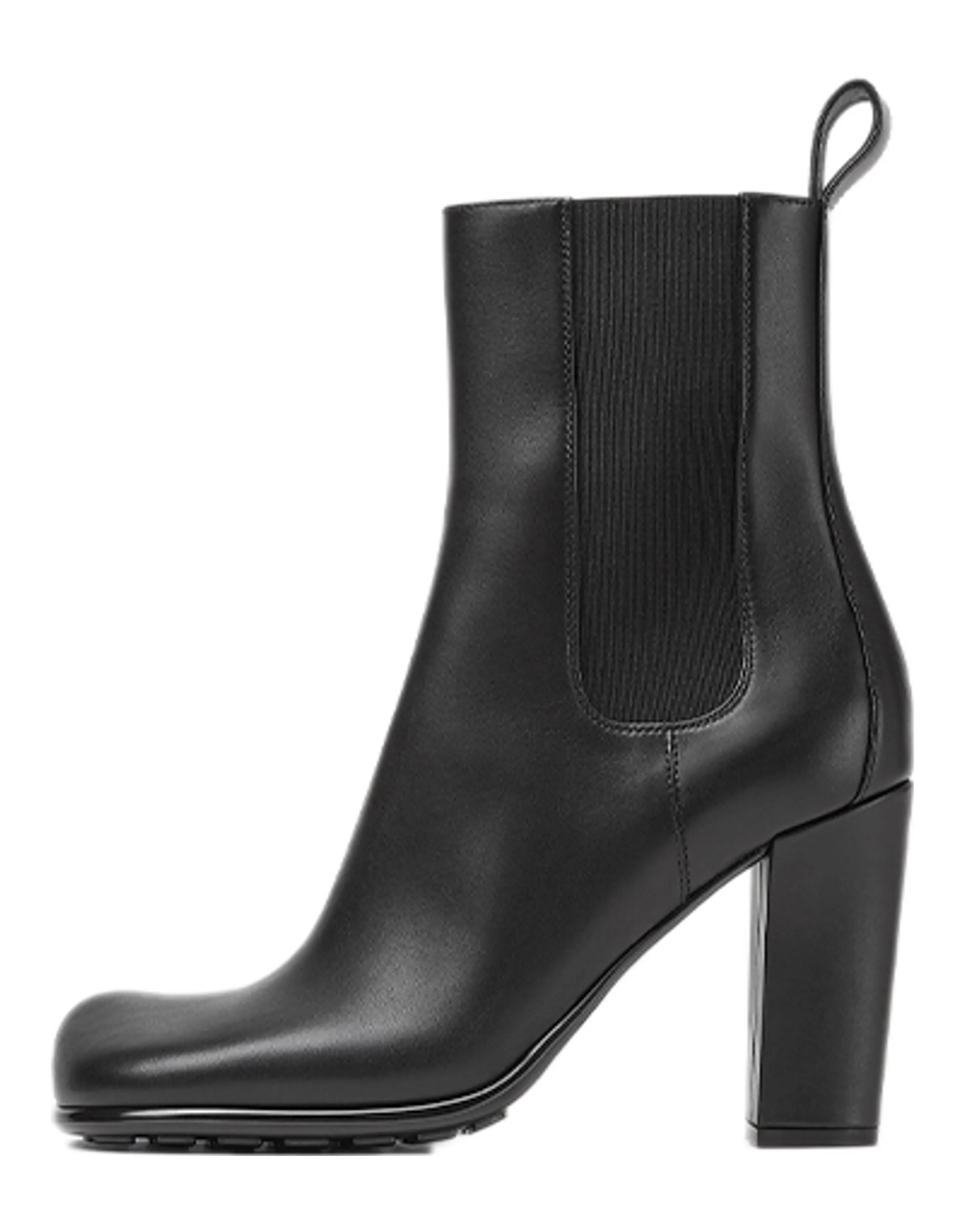 Bottega Veneta Leather Fashion Versatile Short Chelsea Boots 9cm Women's Black