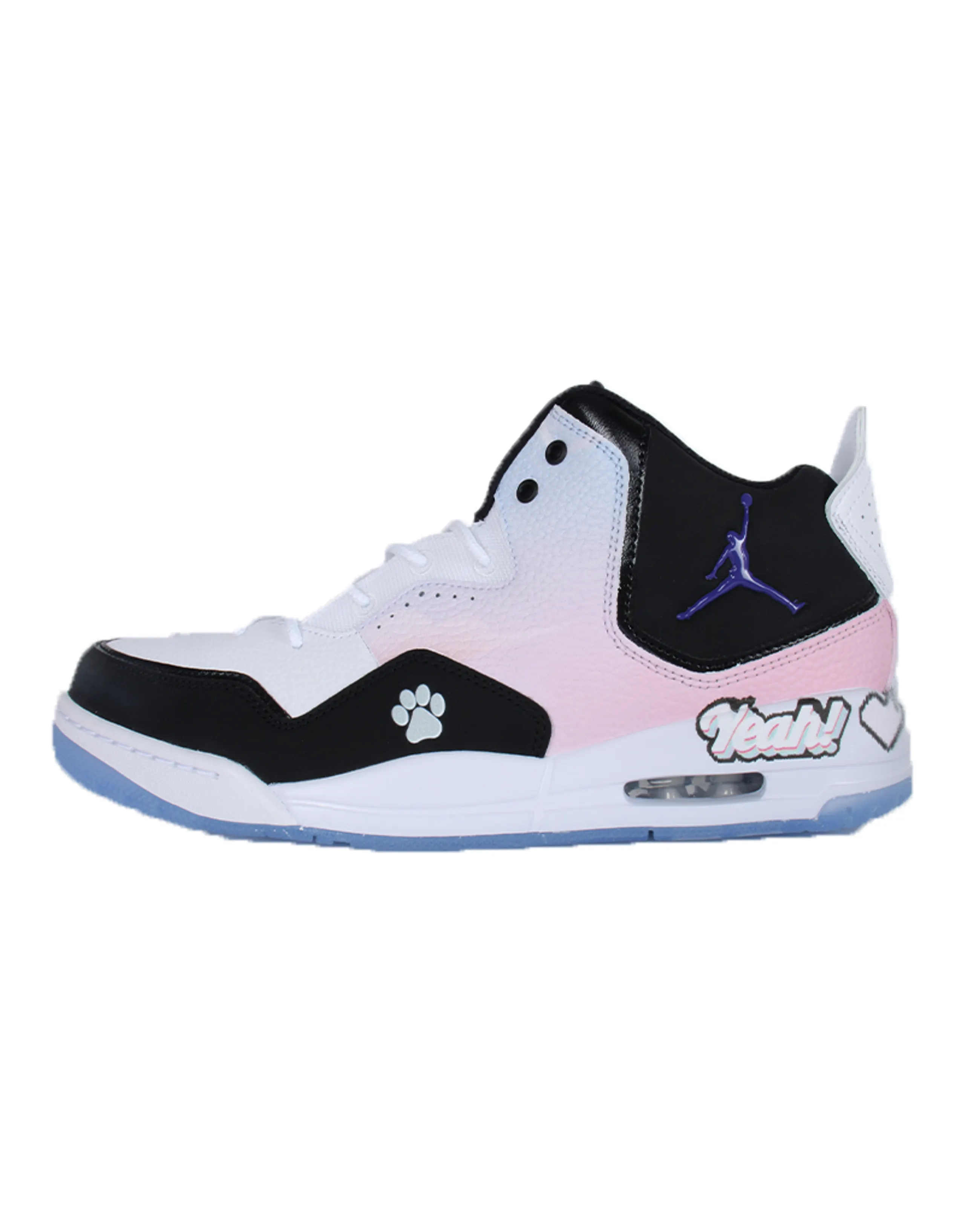 JORDAN Courtside 23 Vintage Basketball Shoes Men Mid-Top Black White