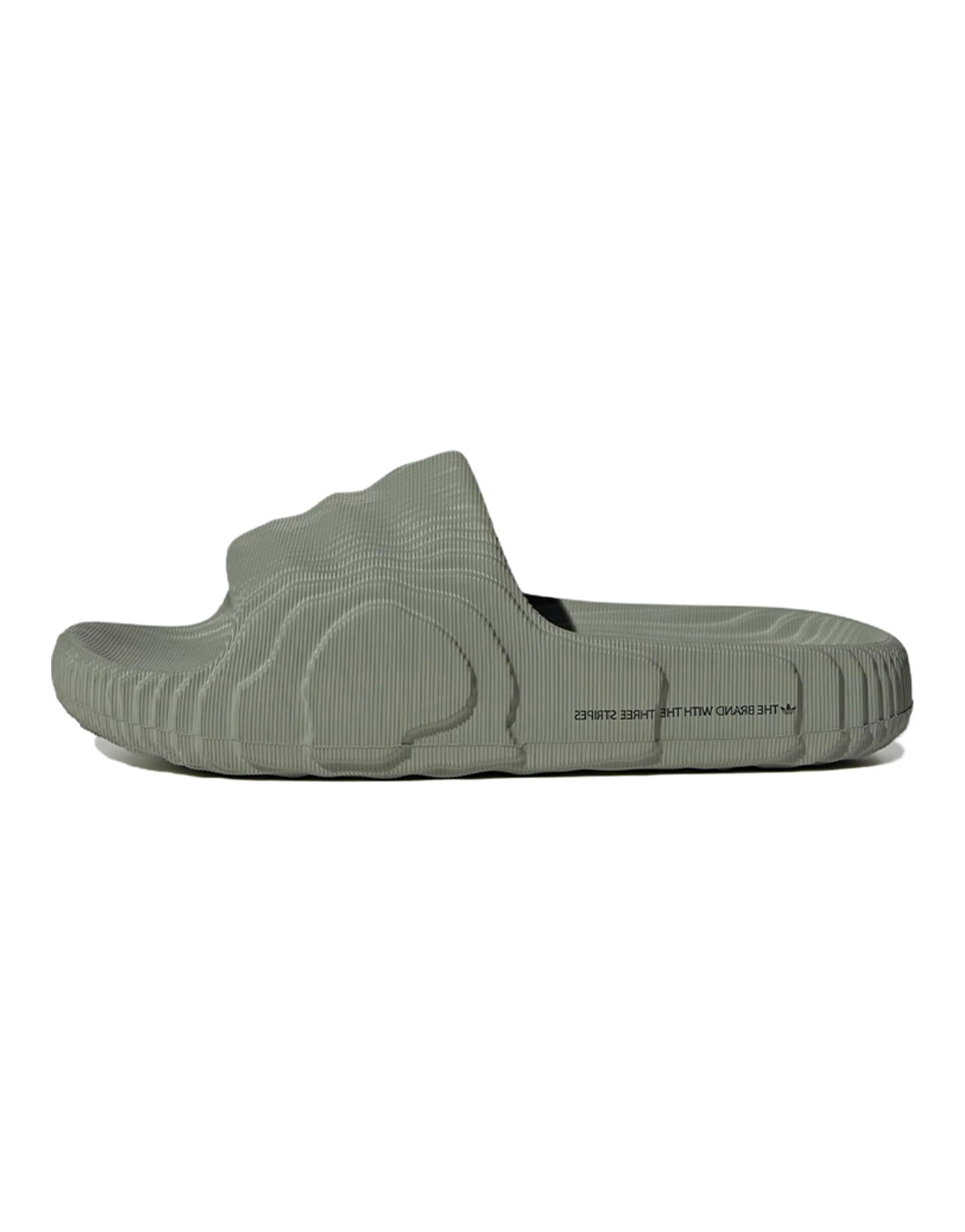Adidas Originals Adilette 22 Slides Silver Green Women's