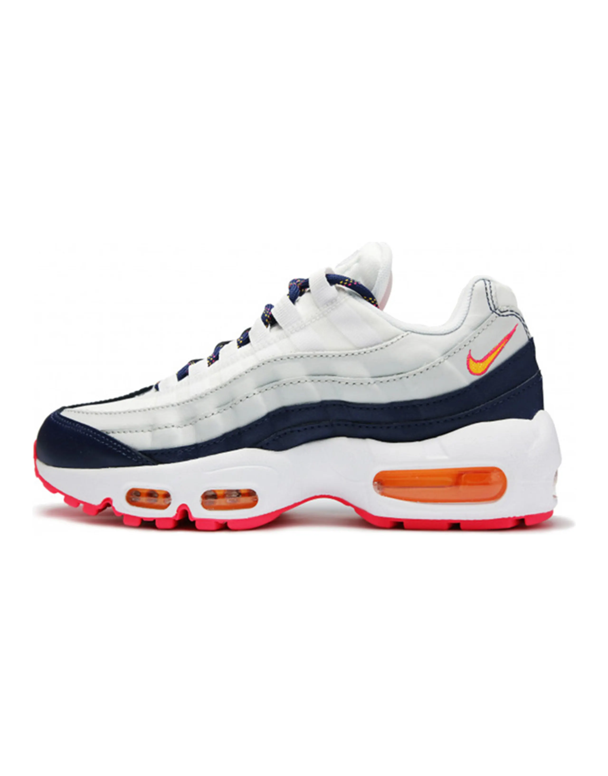Nike Air Max 95 Midnight Navy Pure Platinum Laser Orange Women's