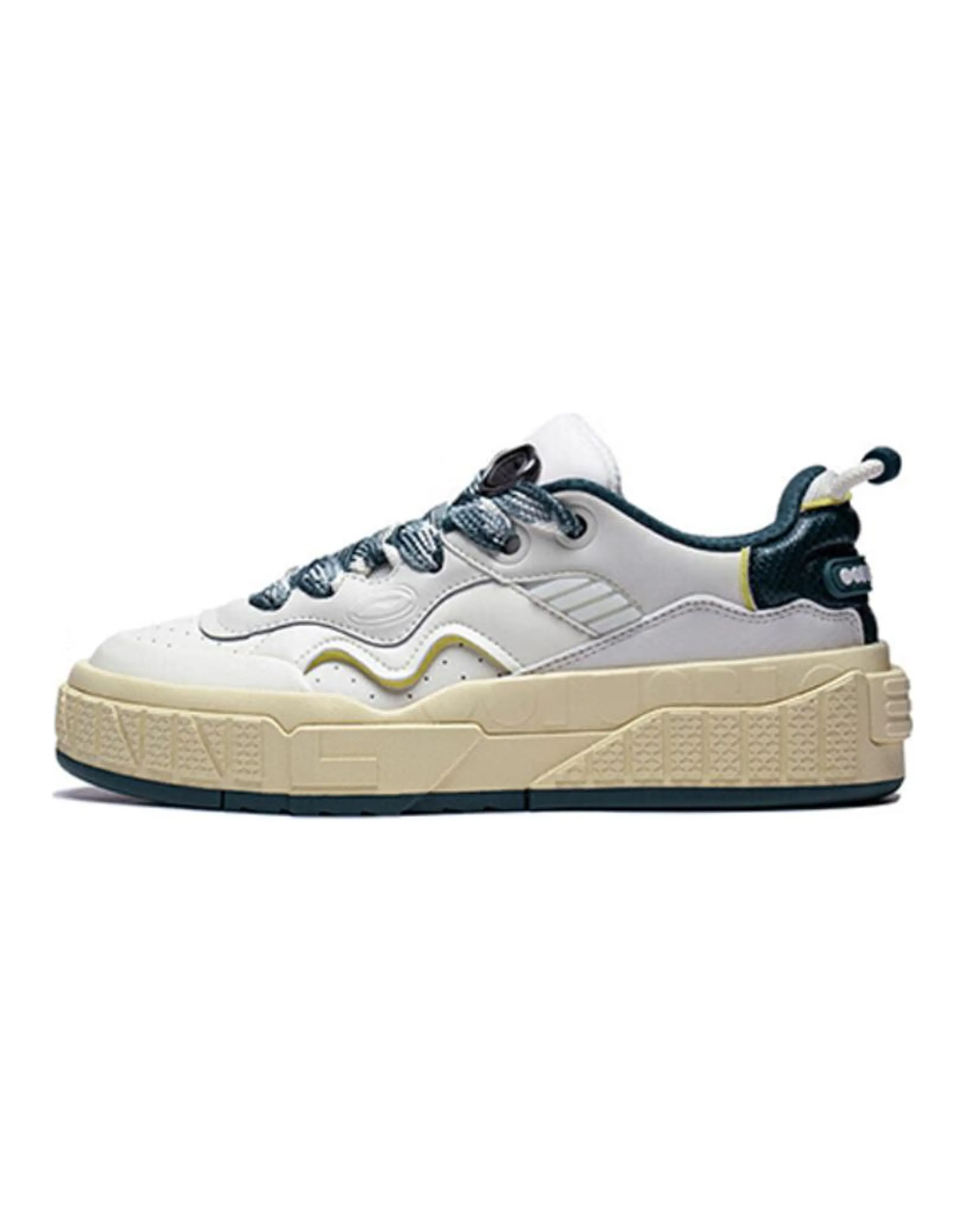 LINING 001 UNBLOCK Skateboard Shoes Men Low-Top White/Green