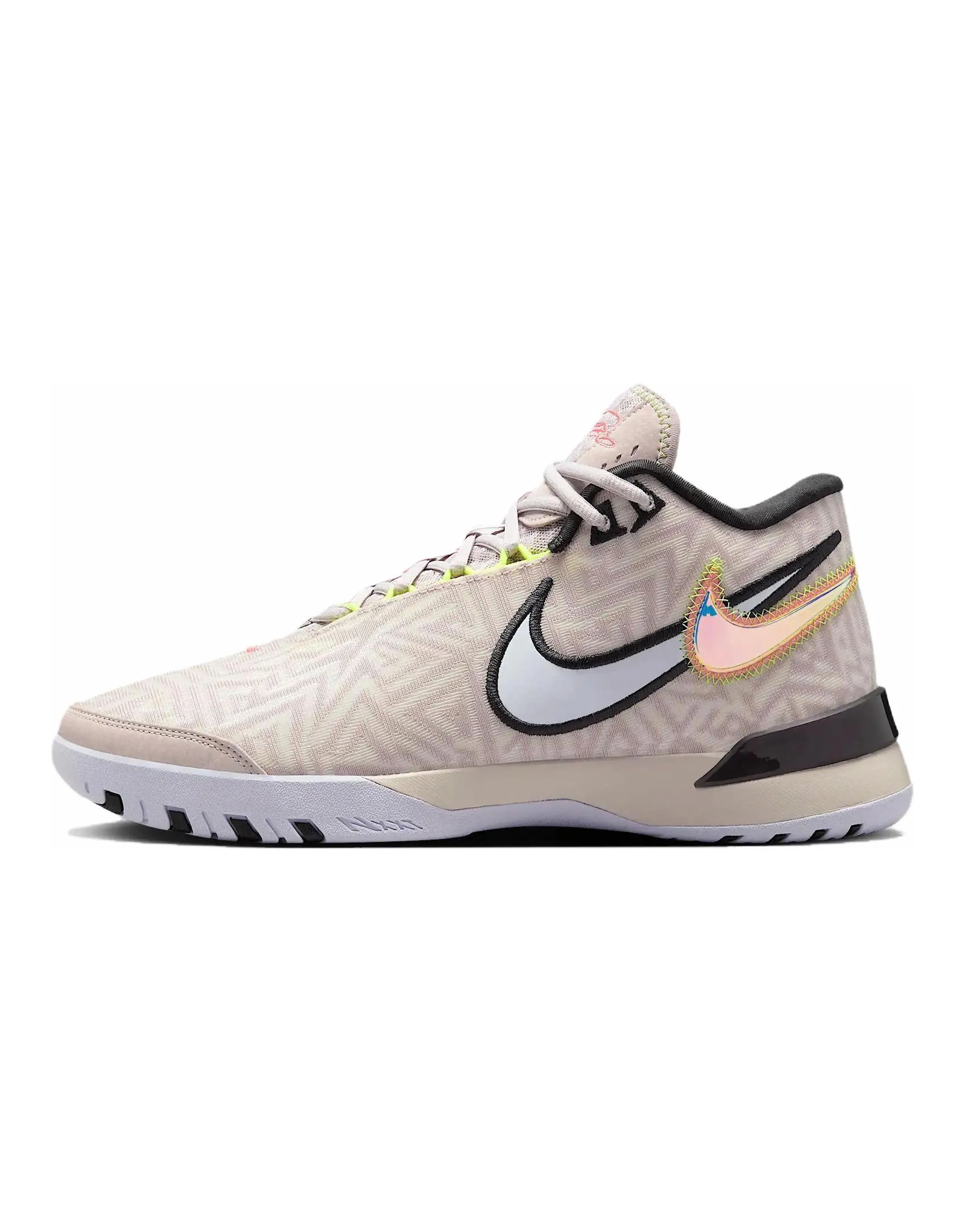 Nike LeBron NXXT Genisus Anti Slip Wear Resistant Mid Top Basketball Shoes Men's Khaki