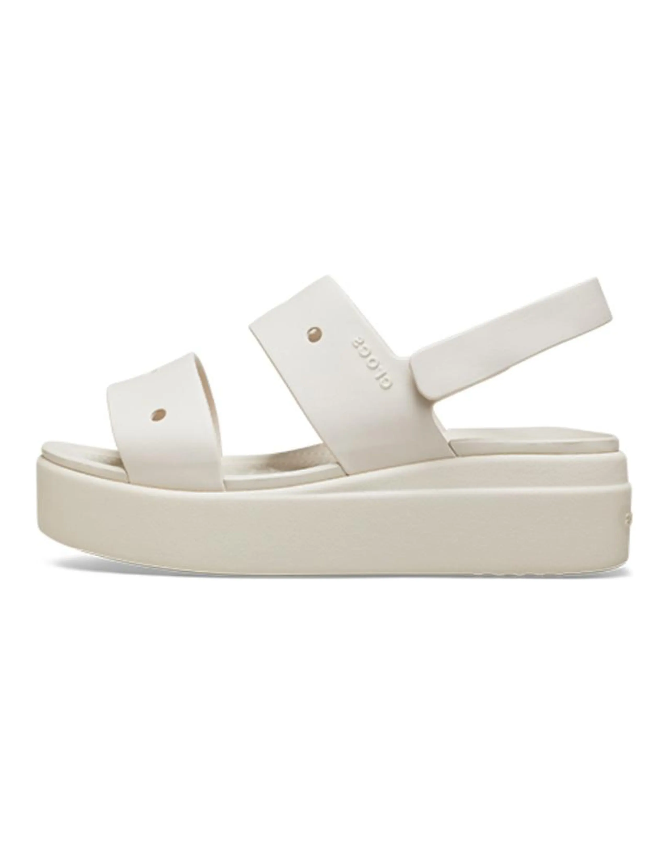 Crocs Beach Sandals Women's White Gray
