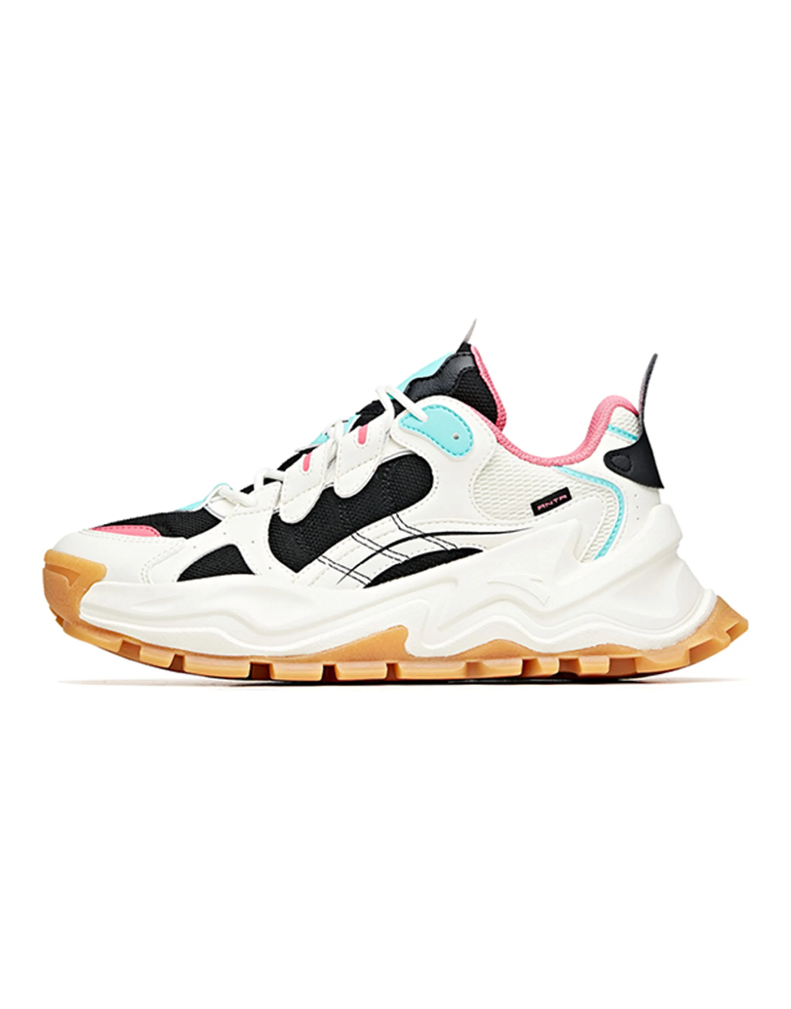 Anta Blaze Slip-Resistant Durable Low-Top Casual Shoes Women's White Black Pink