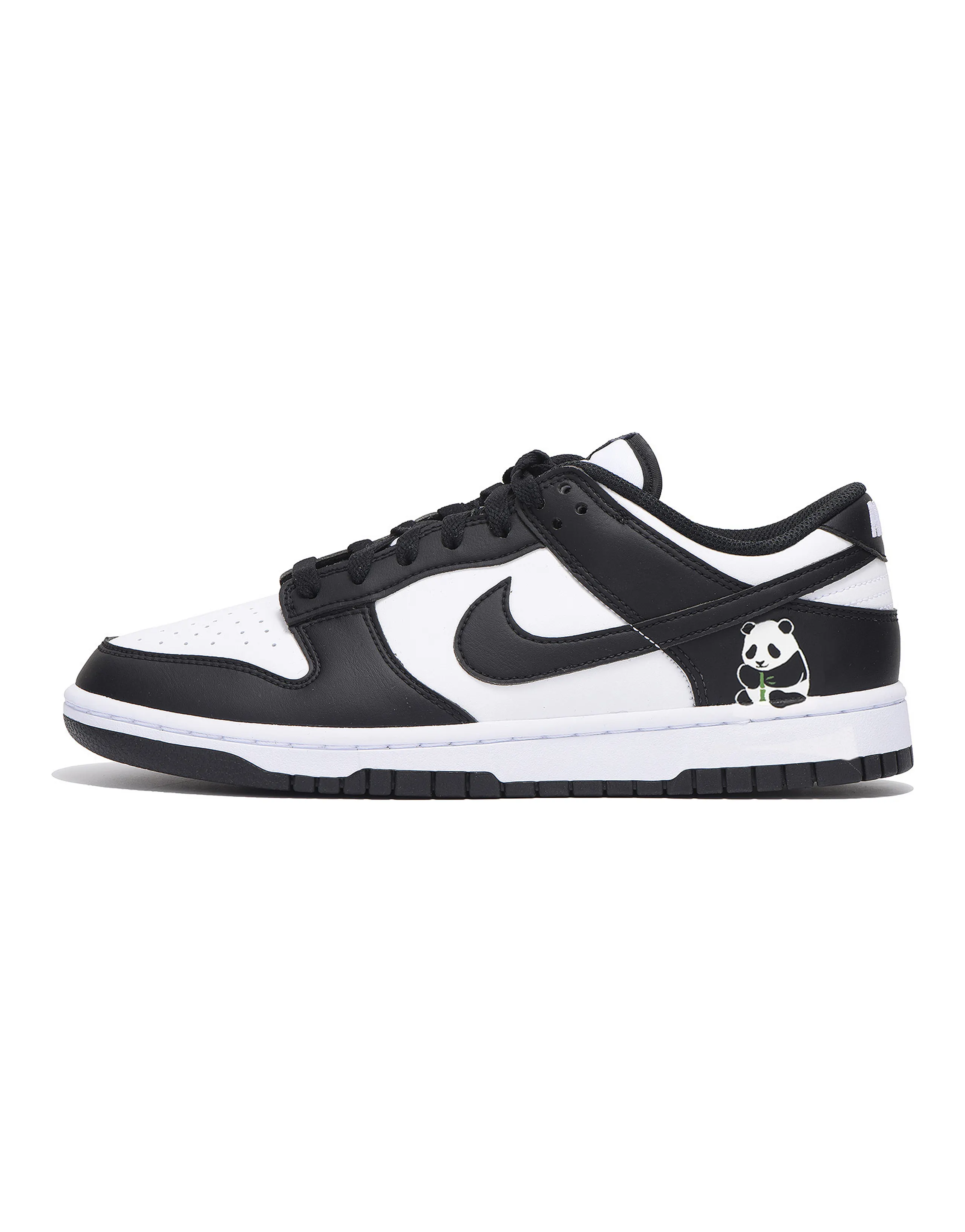 Custom Sneakers: Nike Dunk Vibe Style 'Panda' Low-Top Sneakers Unisex Black