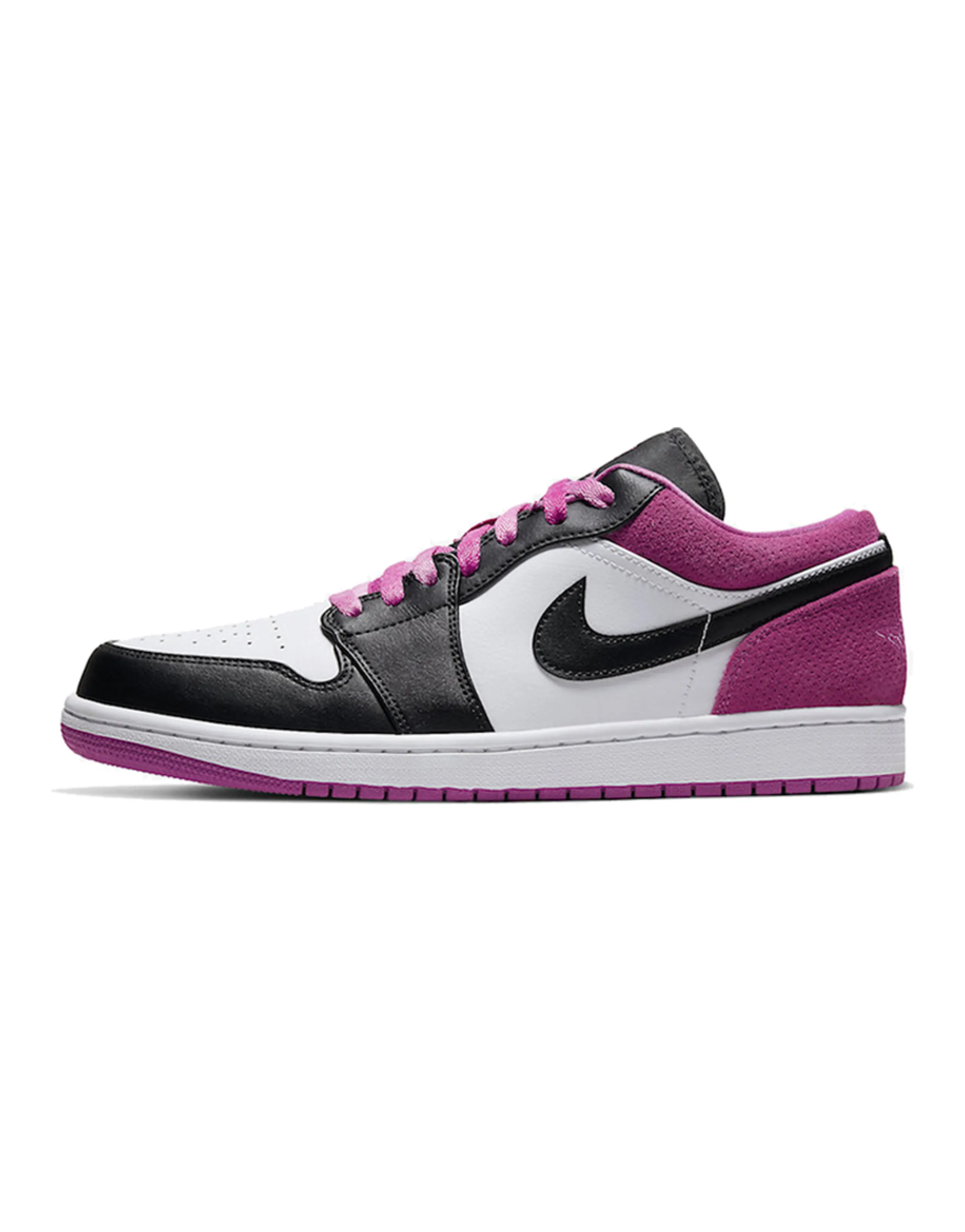 JORDAN 1 Low Black Active Fuchsia