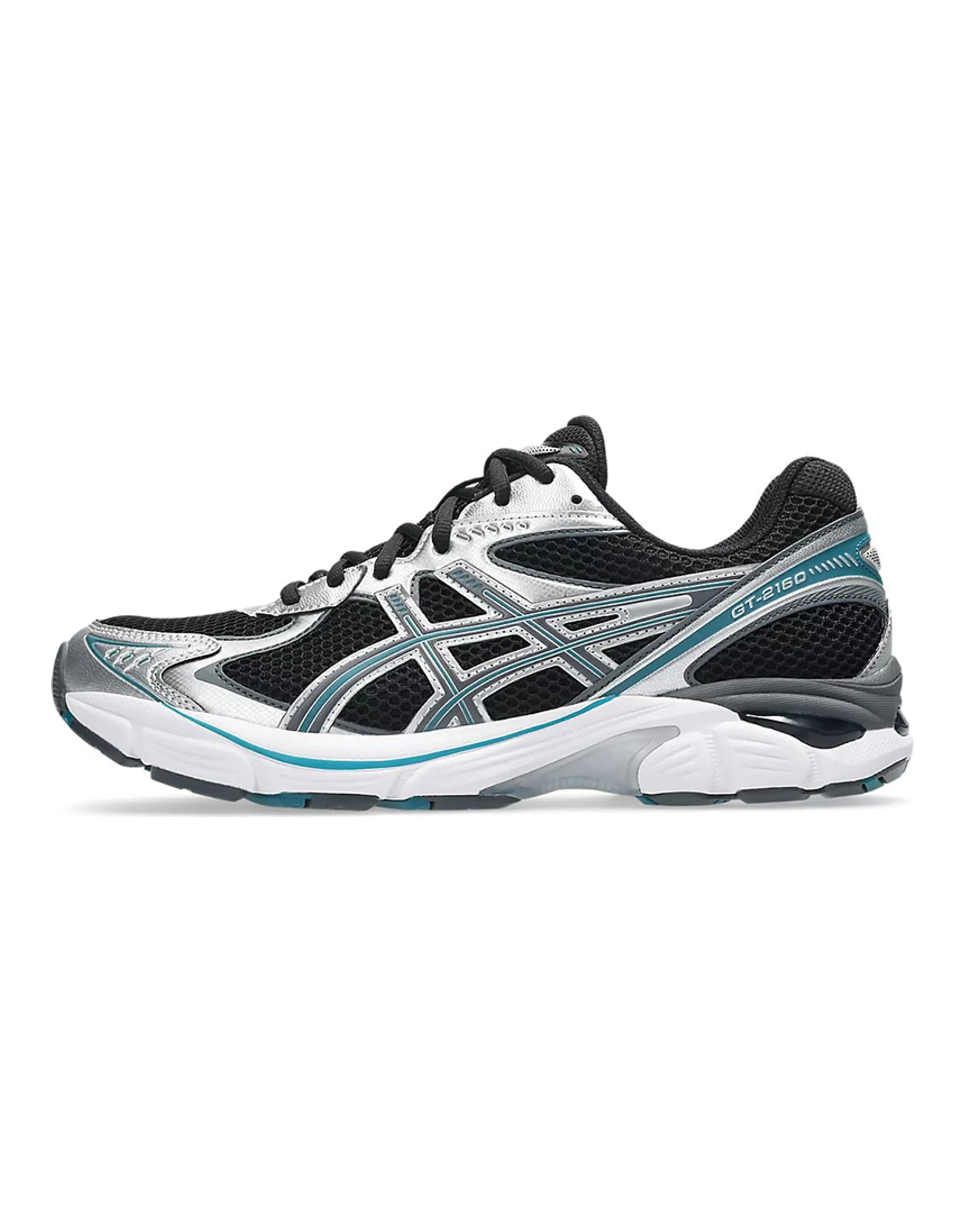 ASICS GT-2160 Trendy Comfort Versatile Anti-Slip Wear-Resistant Low-Top Casual Running Shoes Unisex Silver Black