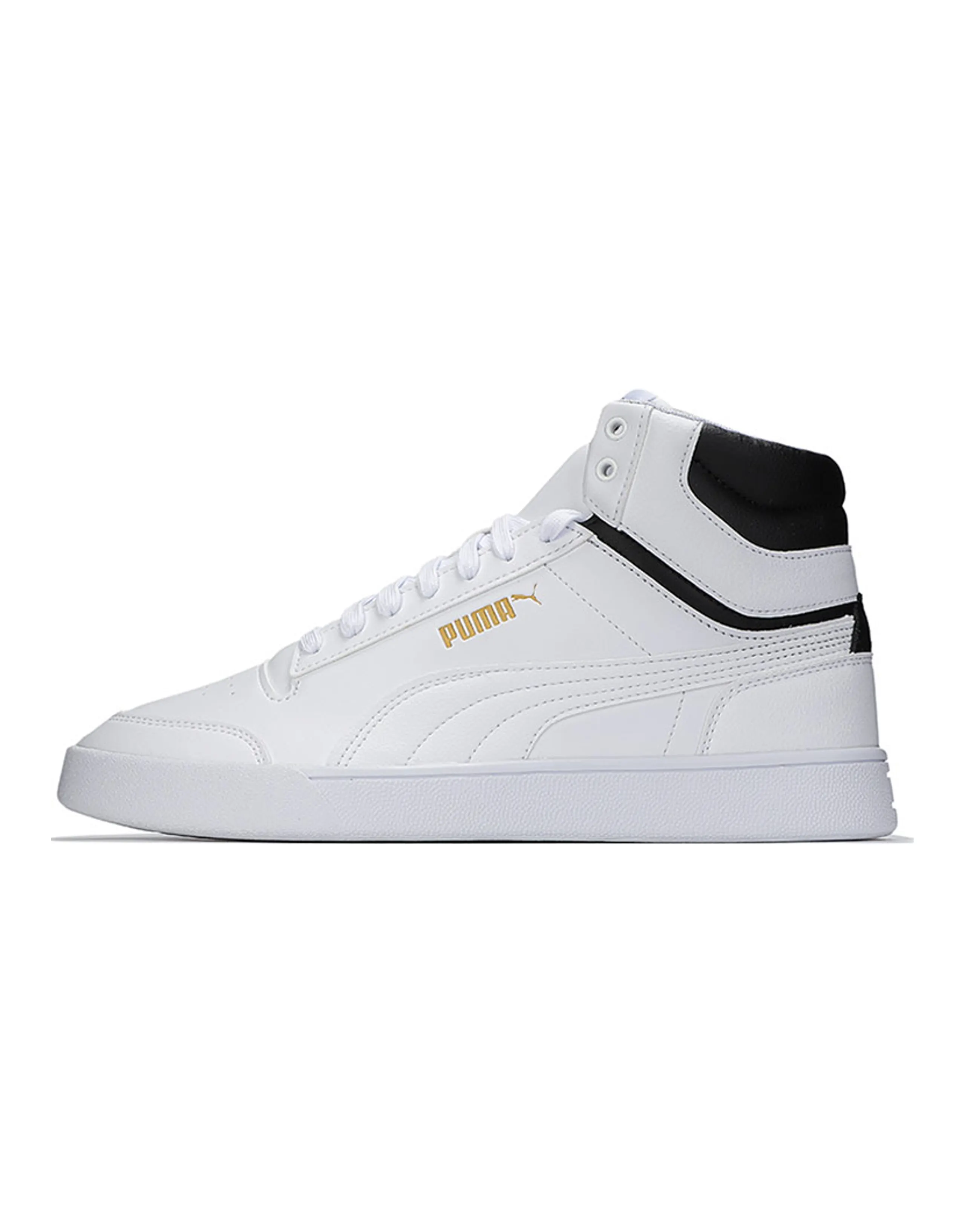 PUMA Shuffle Mid 'White Black Gold'