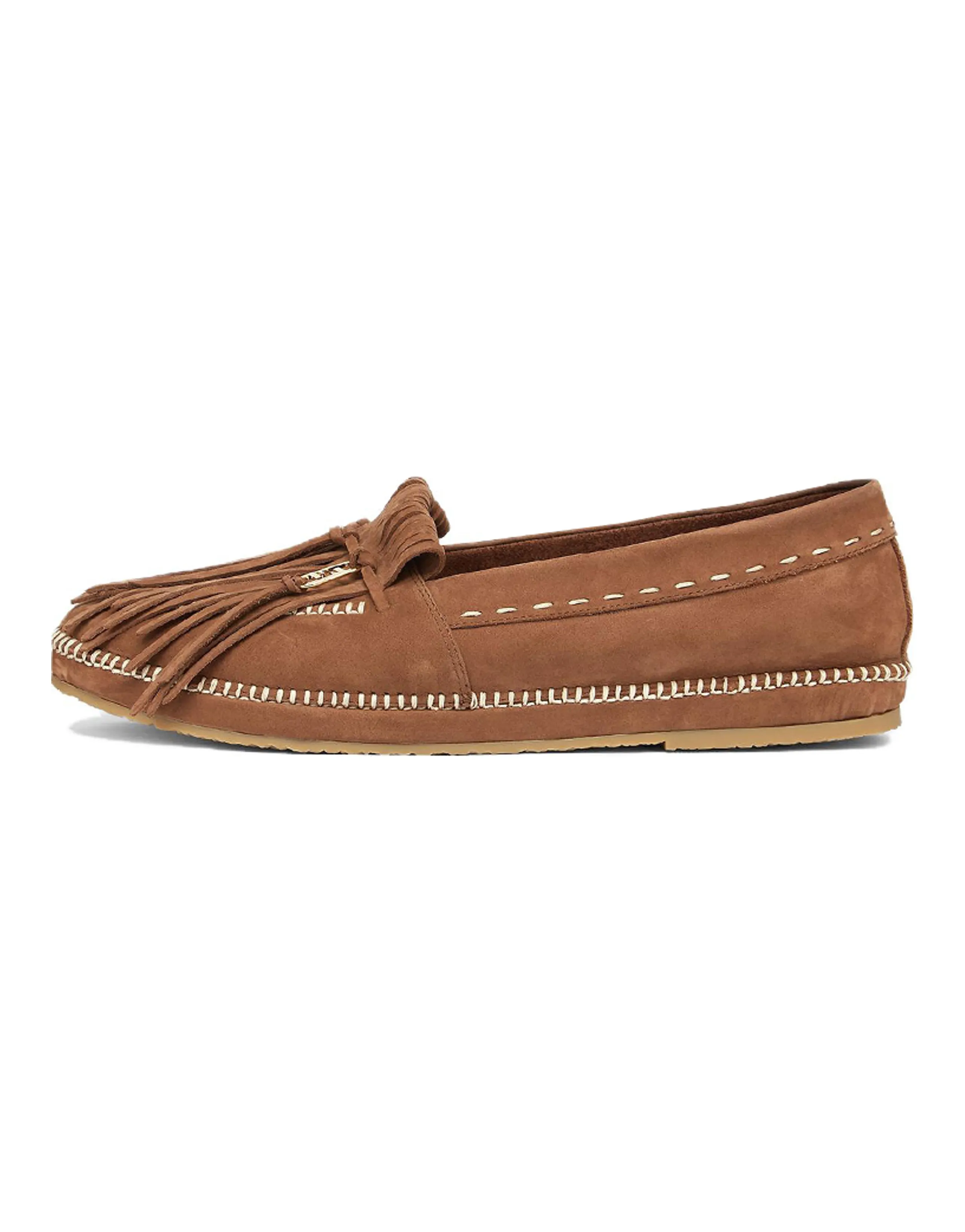 FENDI O'Lock Loafers Men's Brown