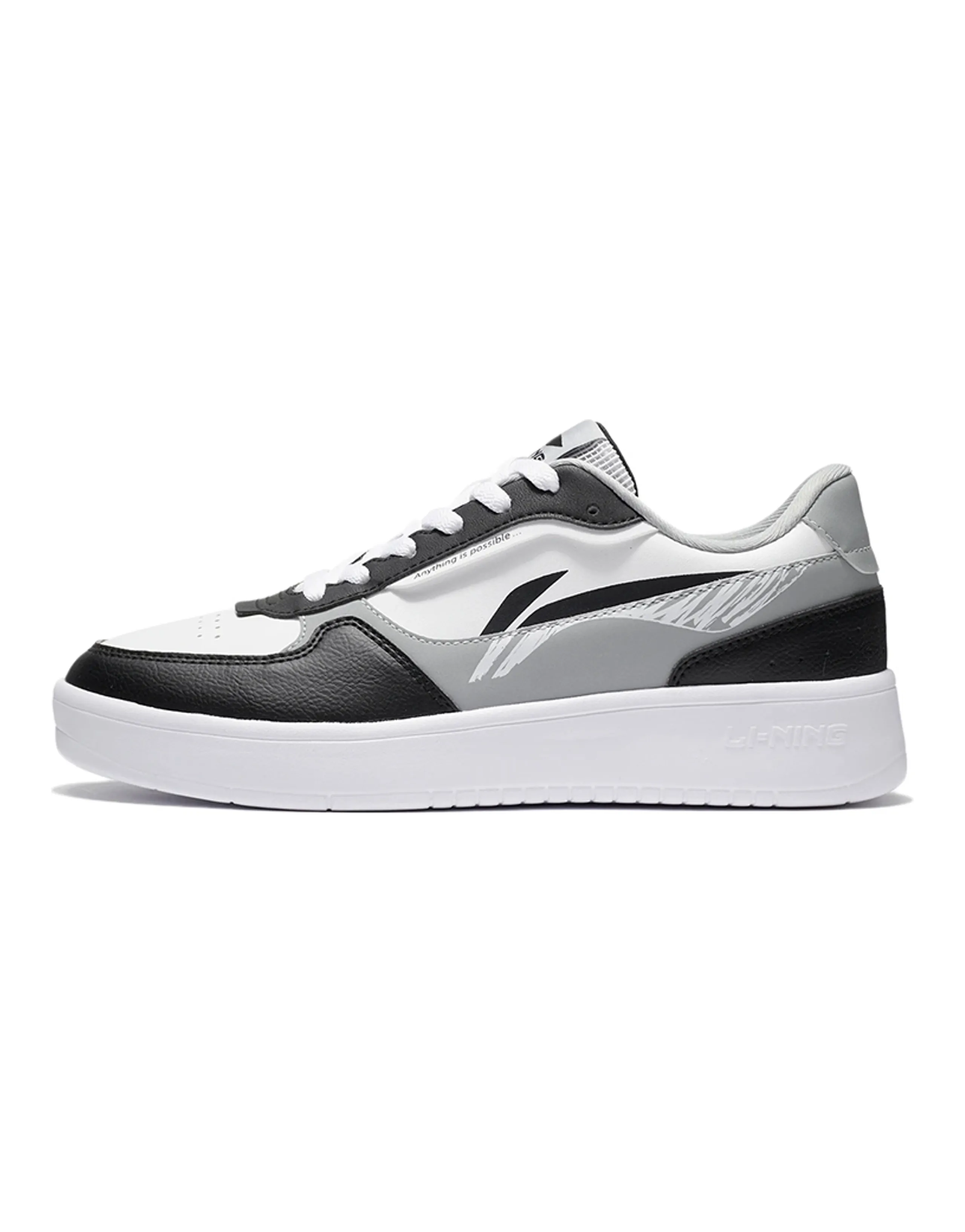LINING Duda Skateboard Shoes Men Low-Top Black/Standard White