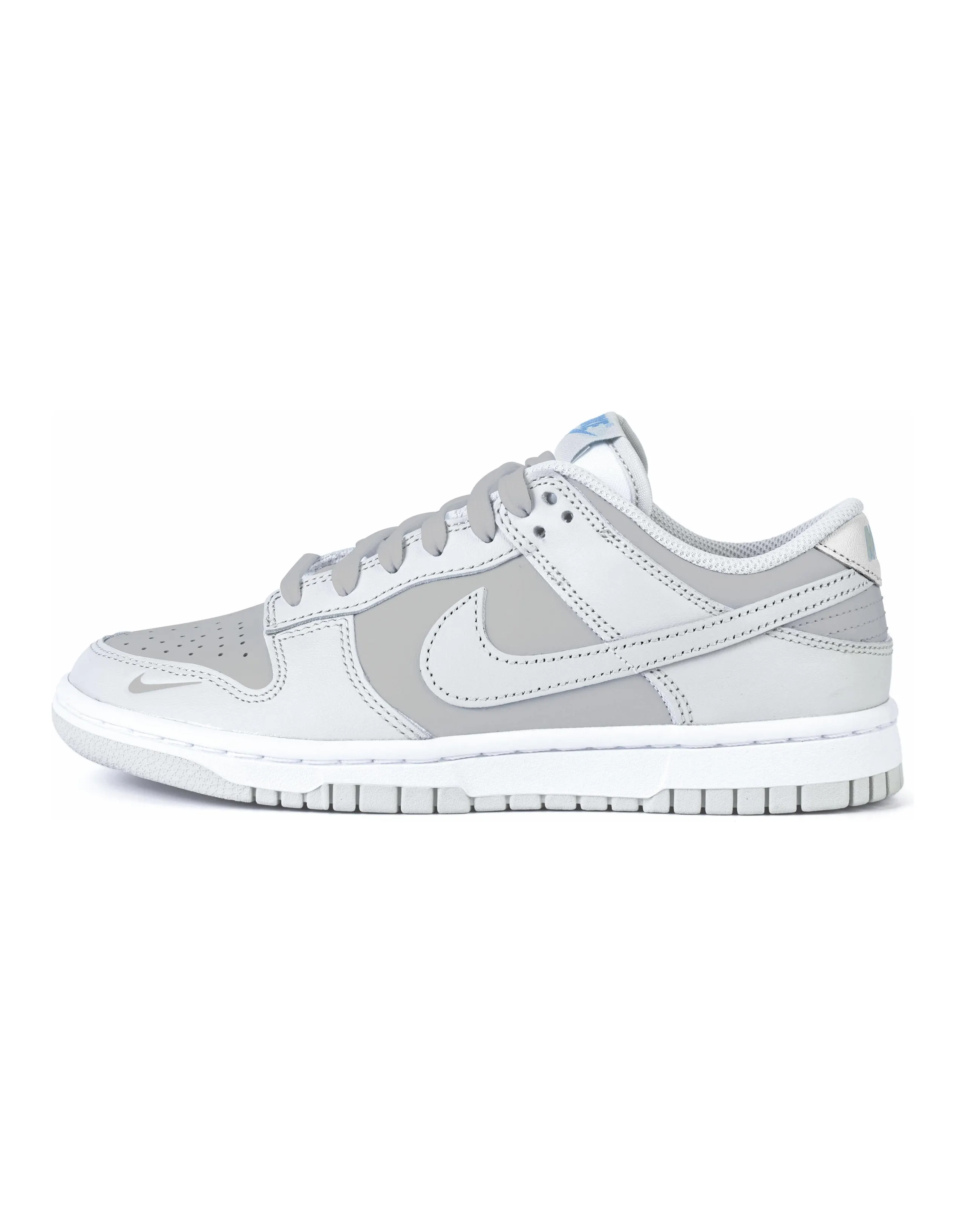 Nike Dunk Anti Slip Wear Resistant Low Top Skateboard Shoes Women's Gray White