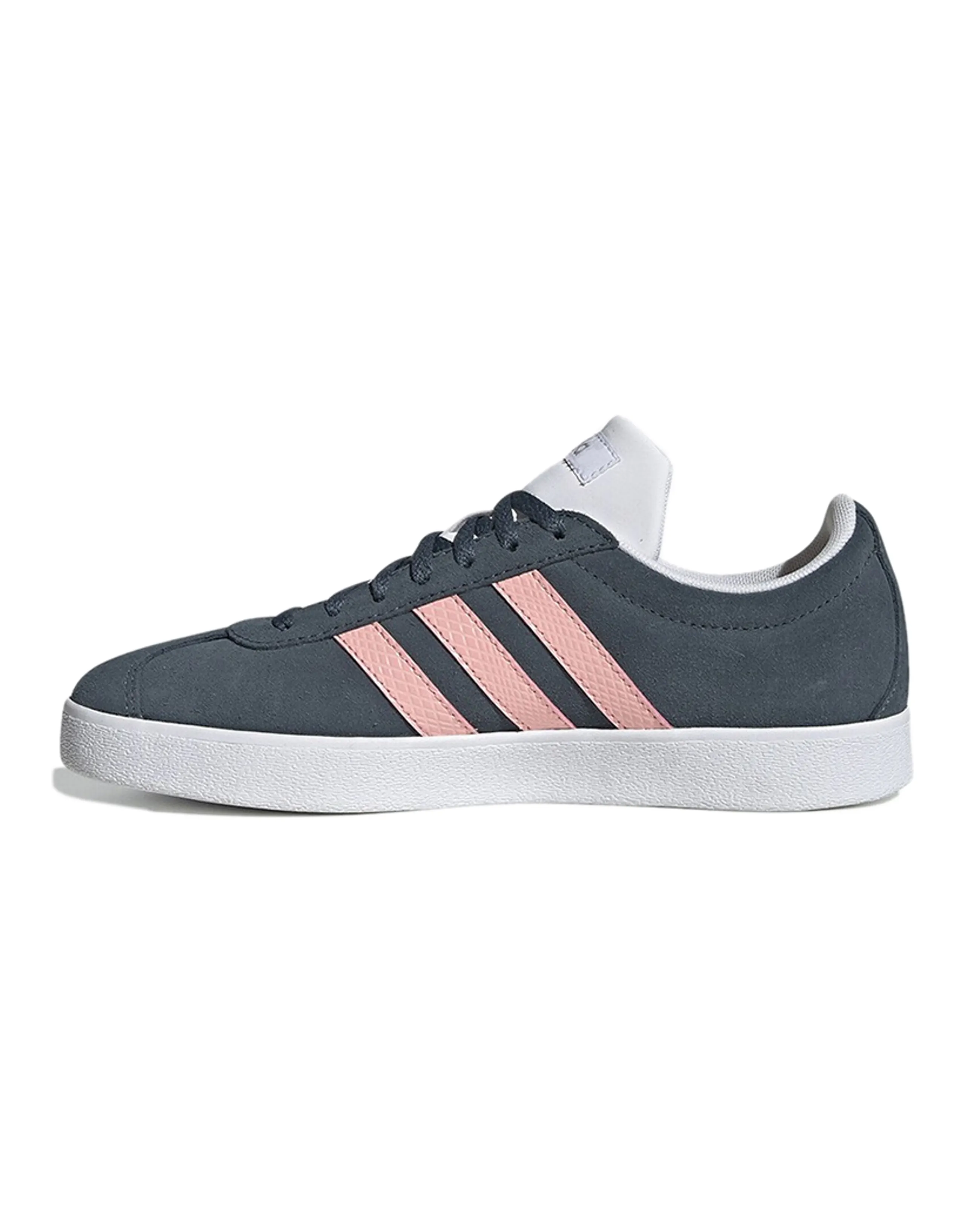 Adidas Neo QUESTAR FLOW Abrasion Resistant Cushioning Low Top Skateboard Shoes Women's Blue Pink