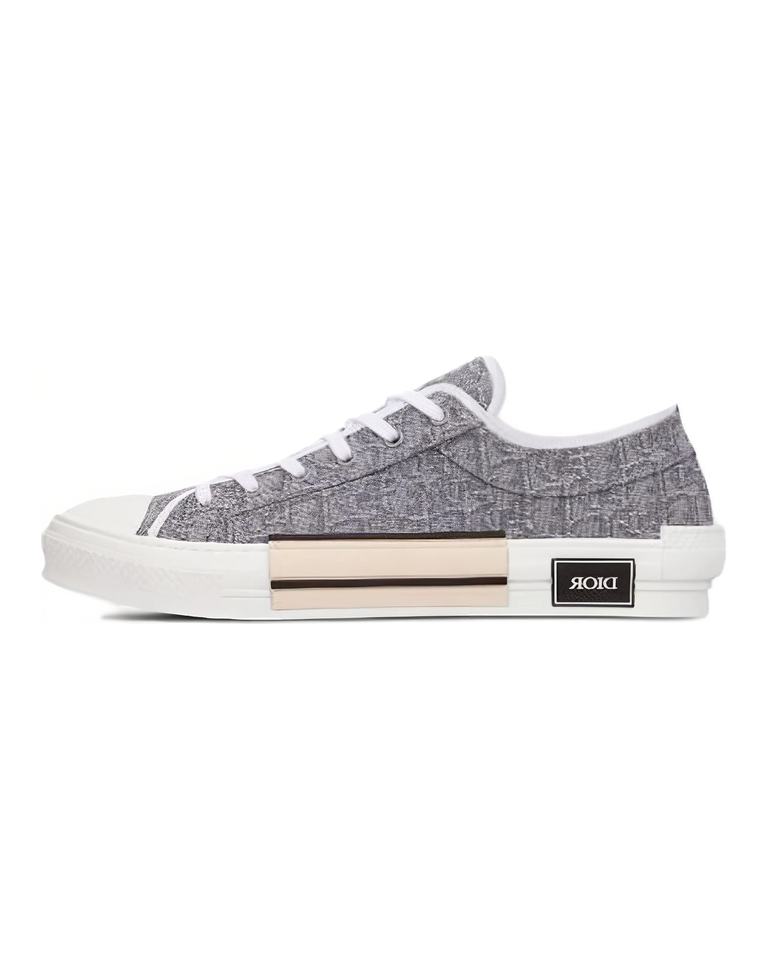 DIOR B23 Low Top Ruthenium Metallic Thread DIOR Oblique Jacquard