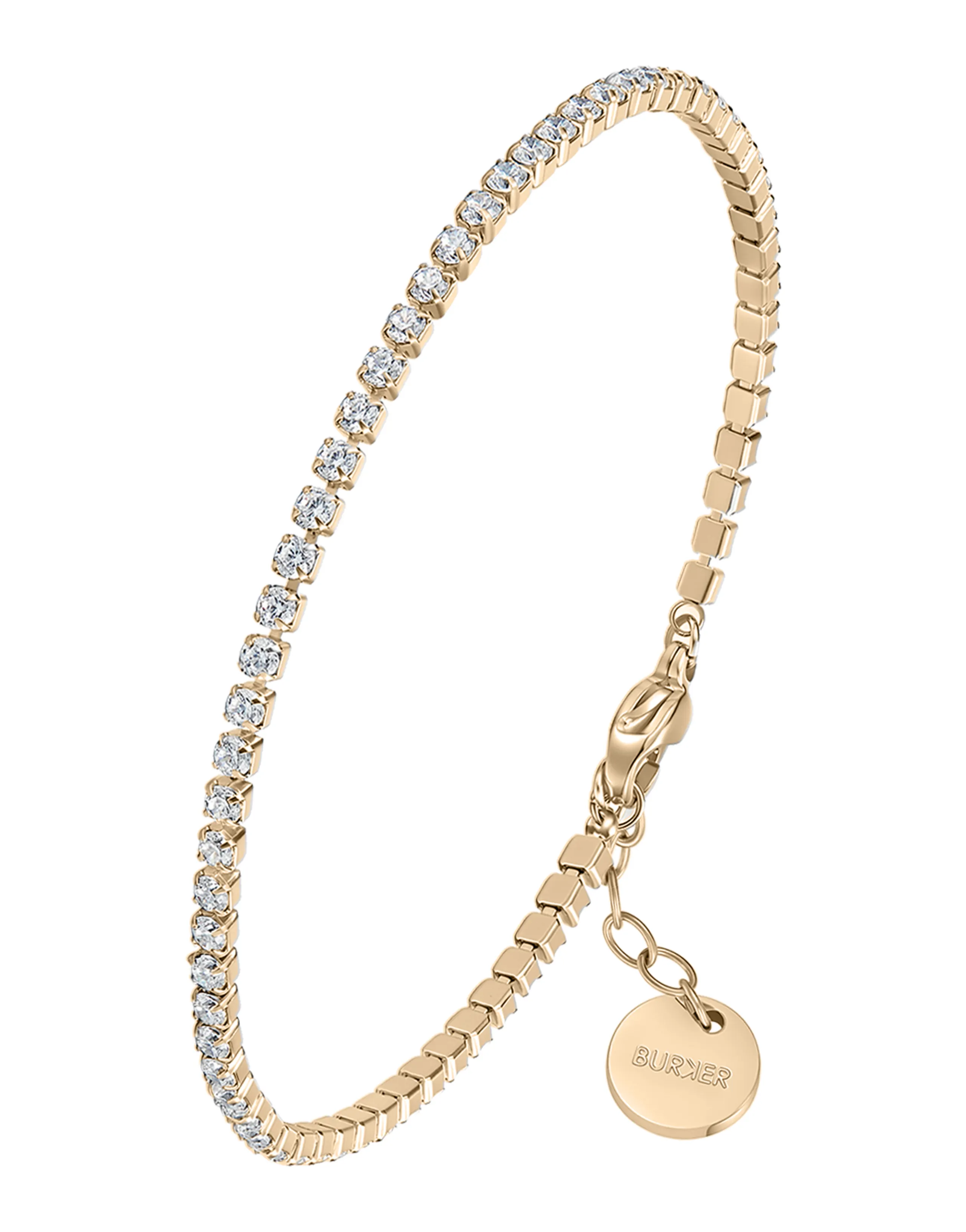 Ava Petite Gold White Bracelet