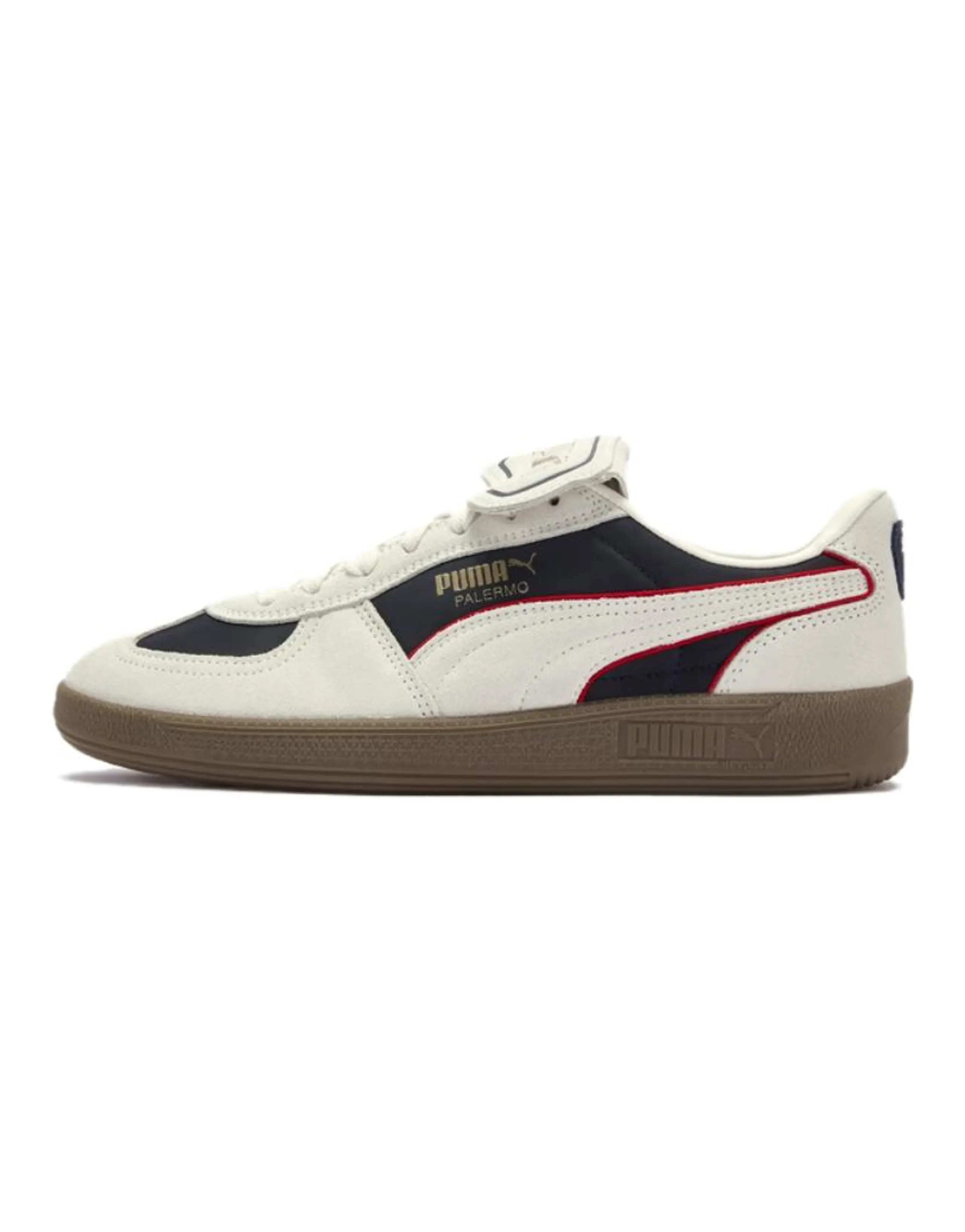PUMA Palermo PREMIUM NL Versatile Fashion Wear-Resistant Low-Top Sneakers Unisex Blue White