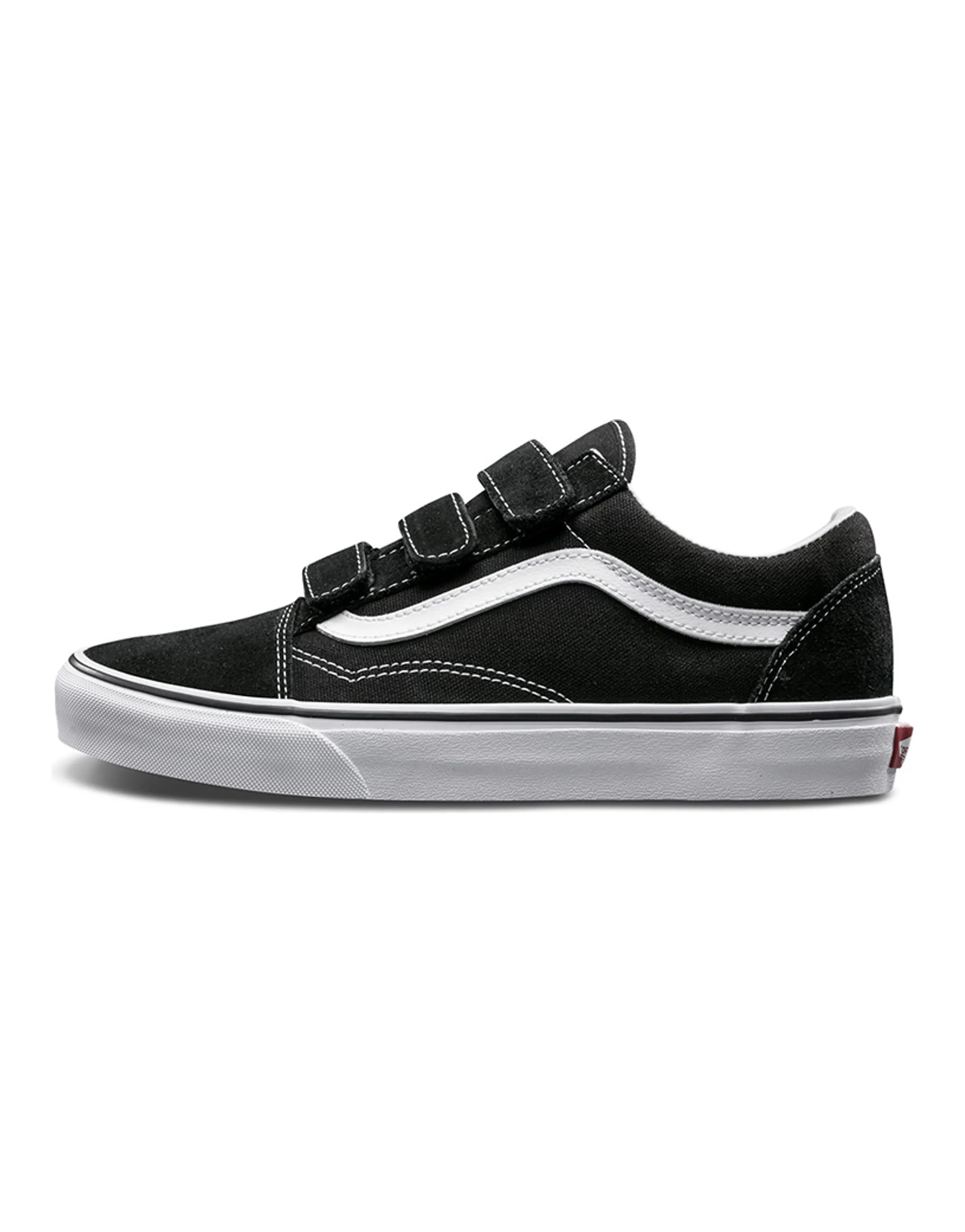 Vans Old Skool Velcro Black White