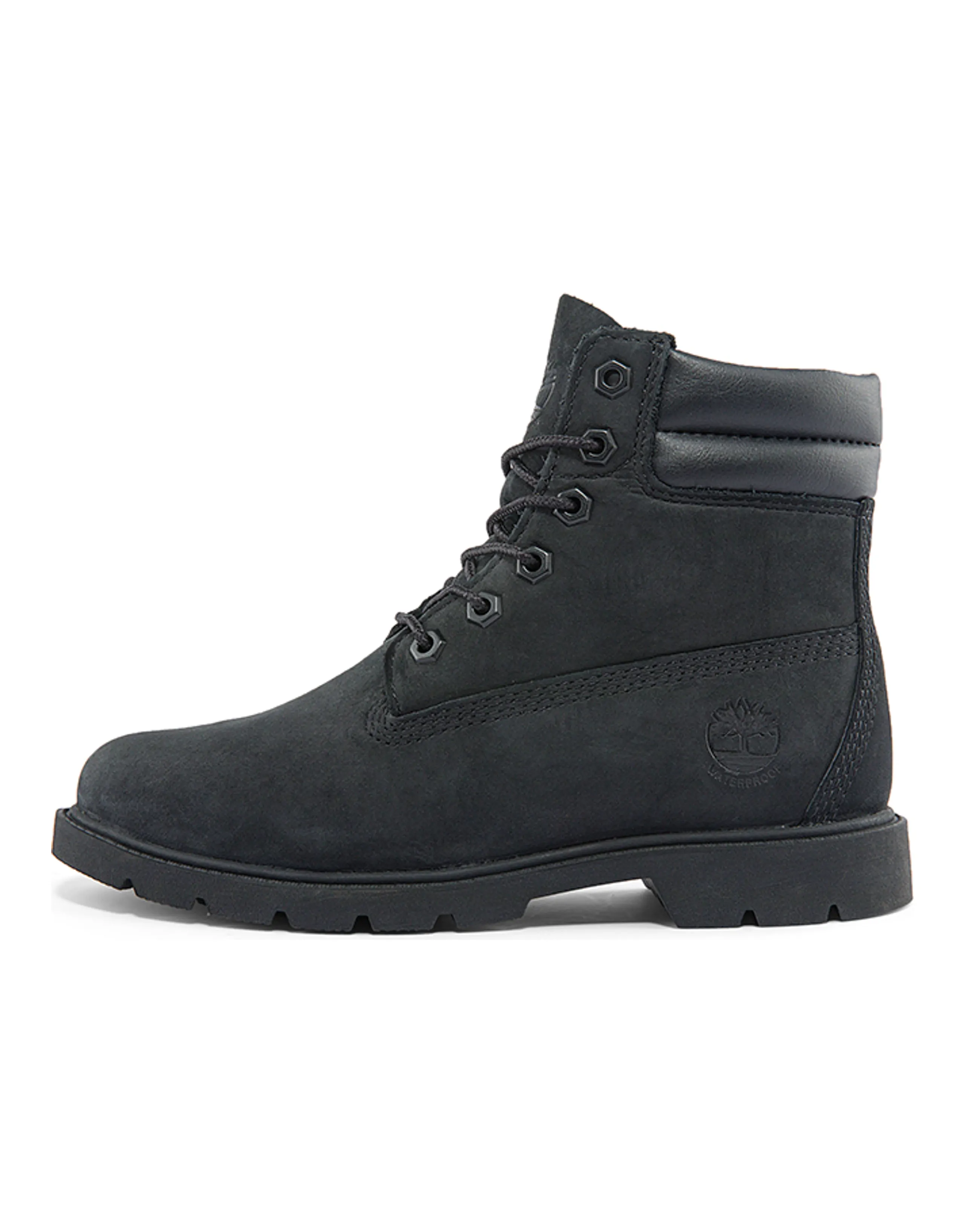 Timberland Linden Woods 6 Inch Double Collar Boots 'Black' Women's