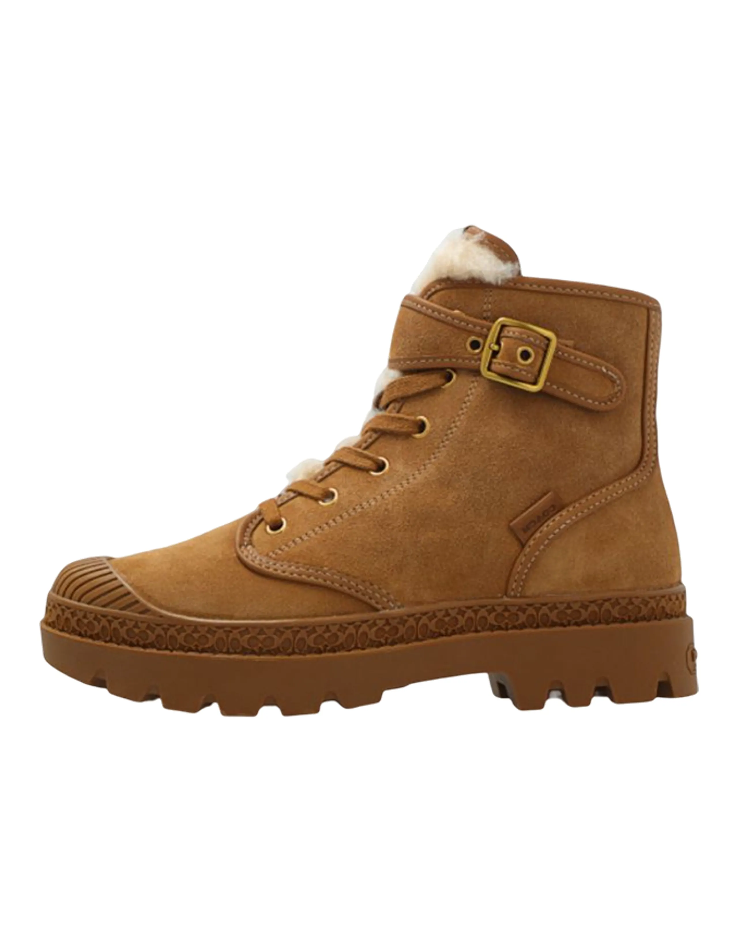 COACH Suede Fashion Ankle Boots Women's Brown